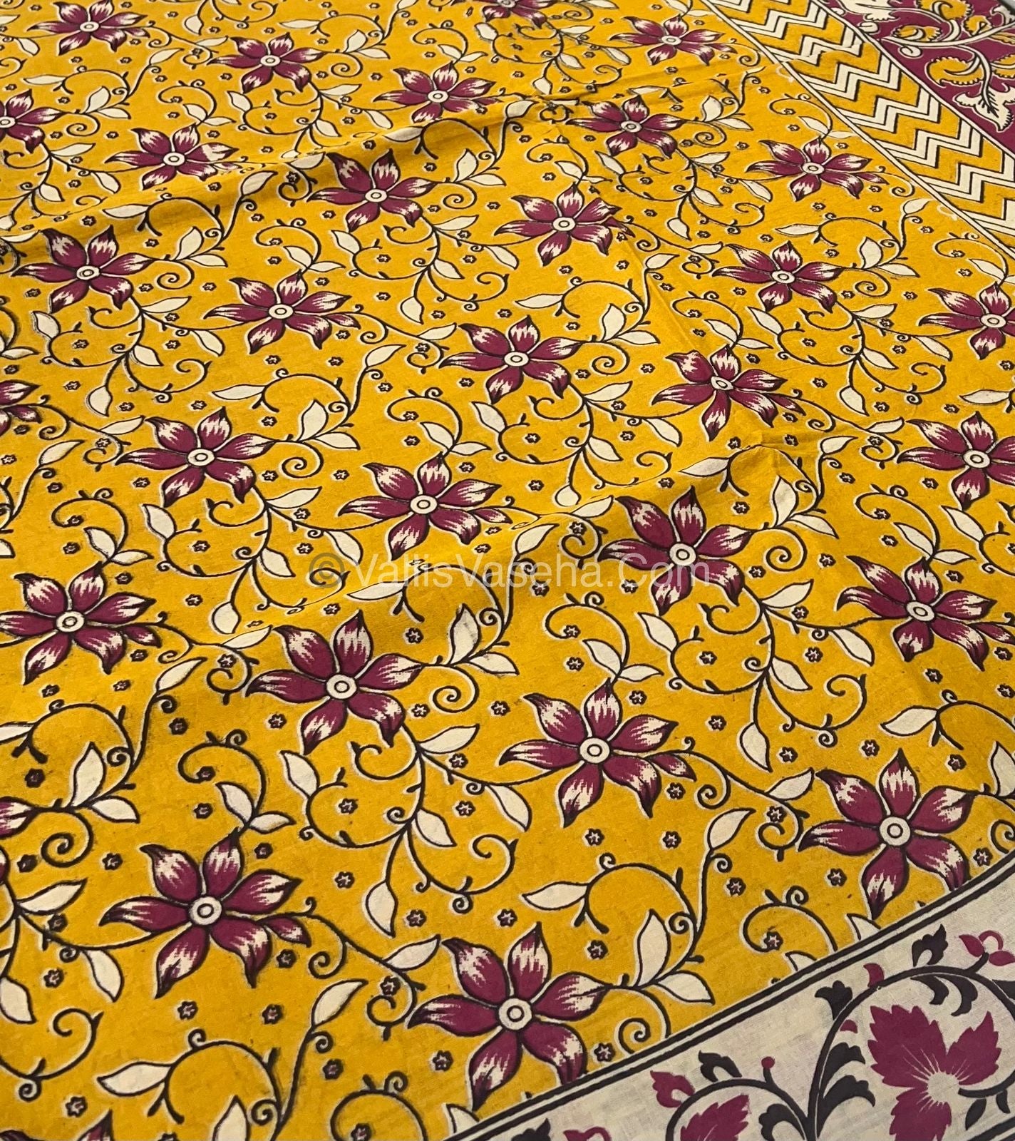 Pure Kalamkari Cotton Saree - VVPKC002