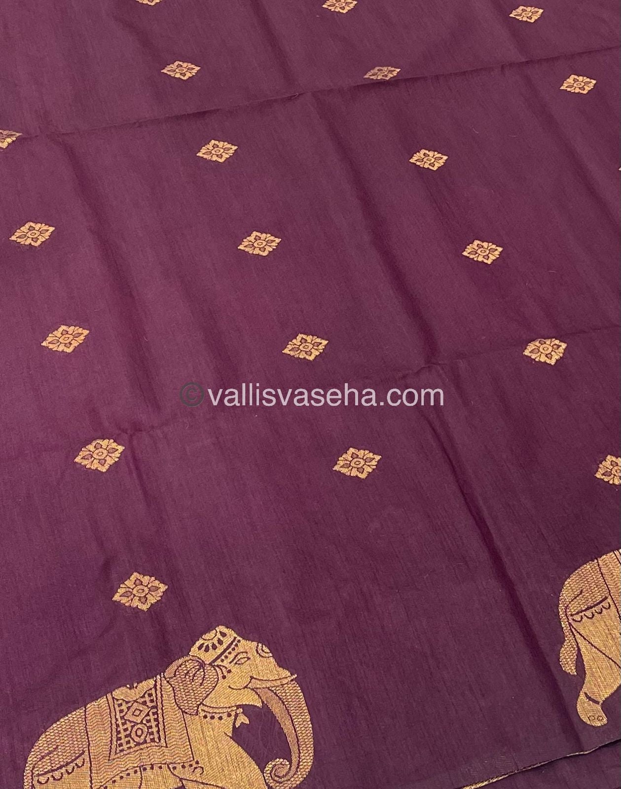 Mulberry Semi Silk - Purplish Wine Shade - VVMS001