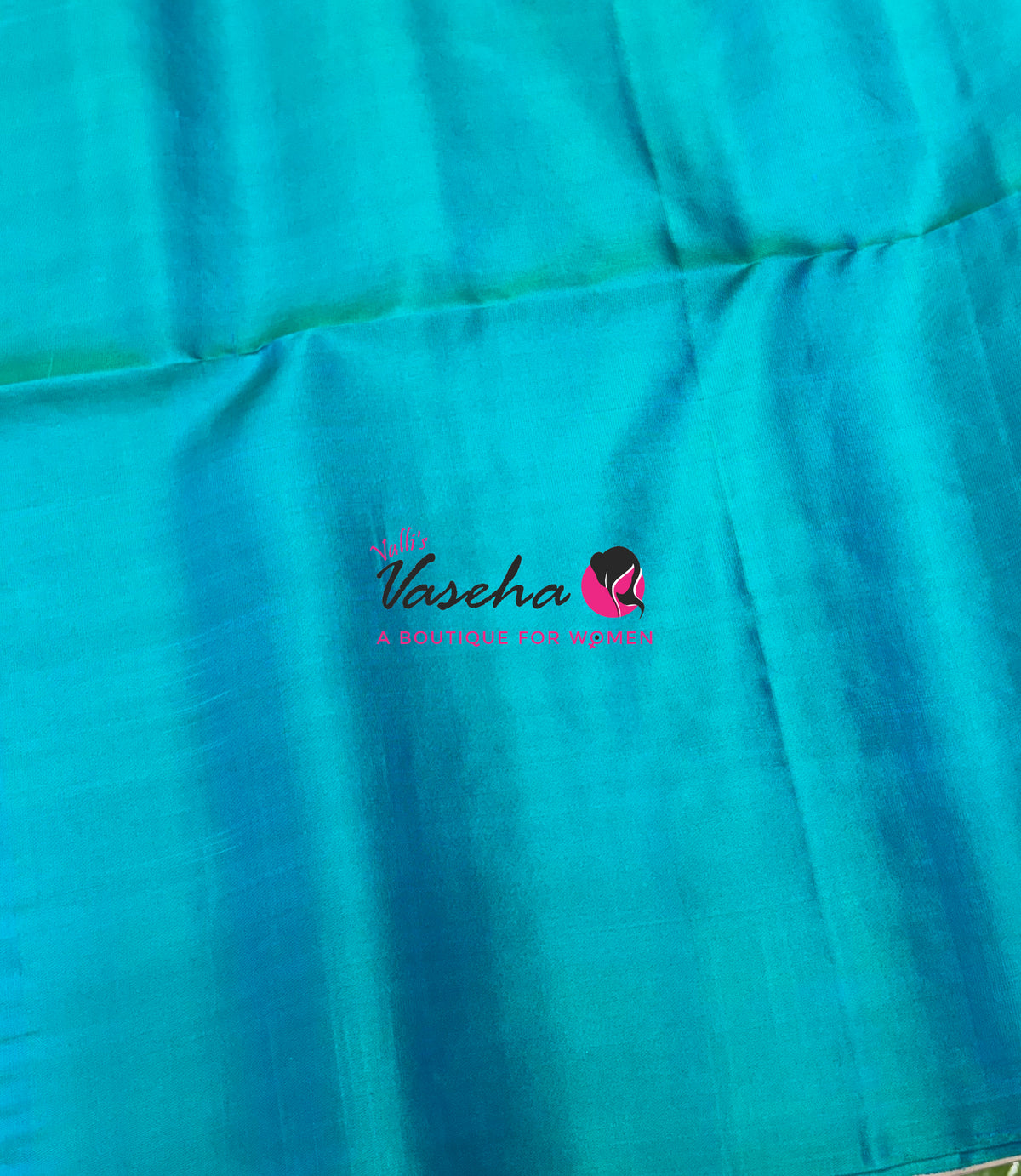Pure Soft Silk Saree - Border Less - Green & Blue Combo - VVPSS070