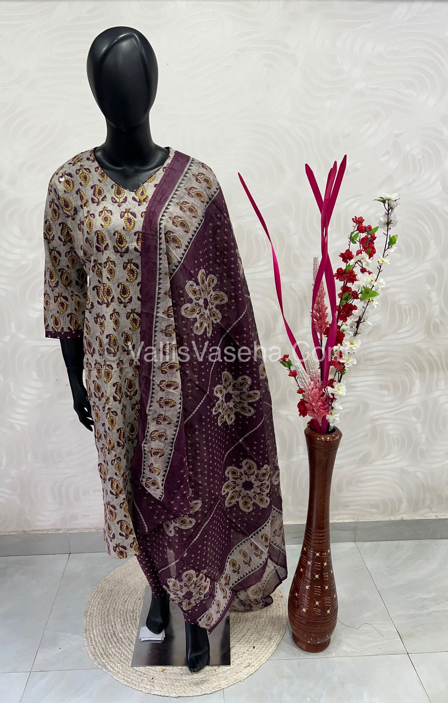 Ready Made - Salwar, Kameez & Duppatta(3pc) - Printed - VVRBS002