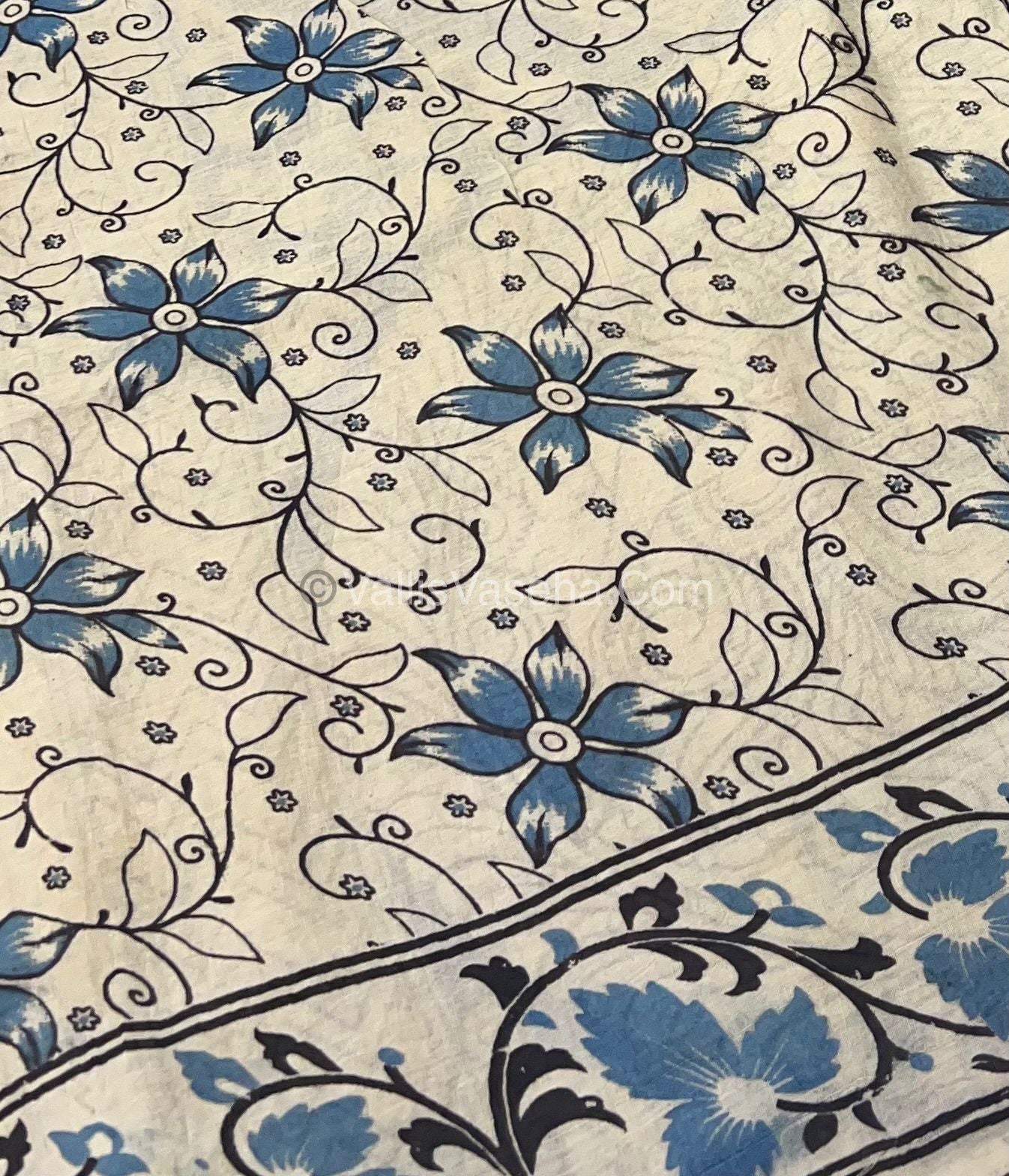 Pure Kalamkari Cotton Saree - VVPKC002
