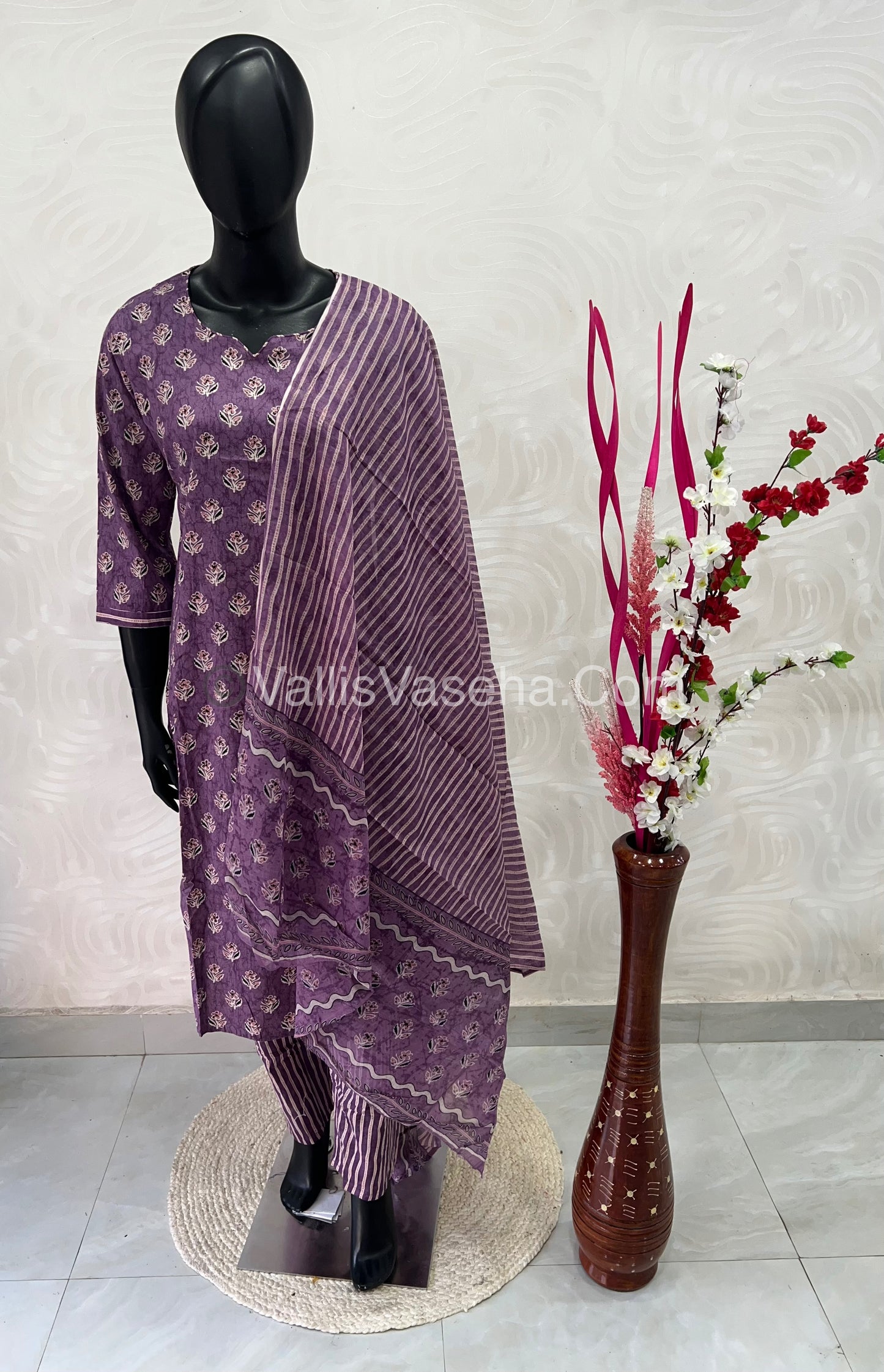 Ready Made - Salwar, Kameez & Duppatta(3pc) - Printed - VVRBS002