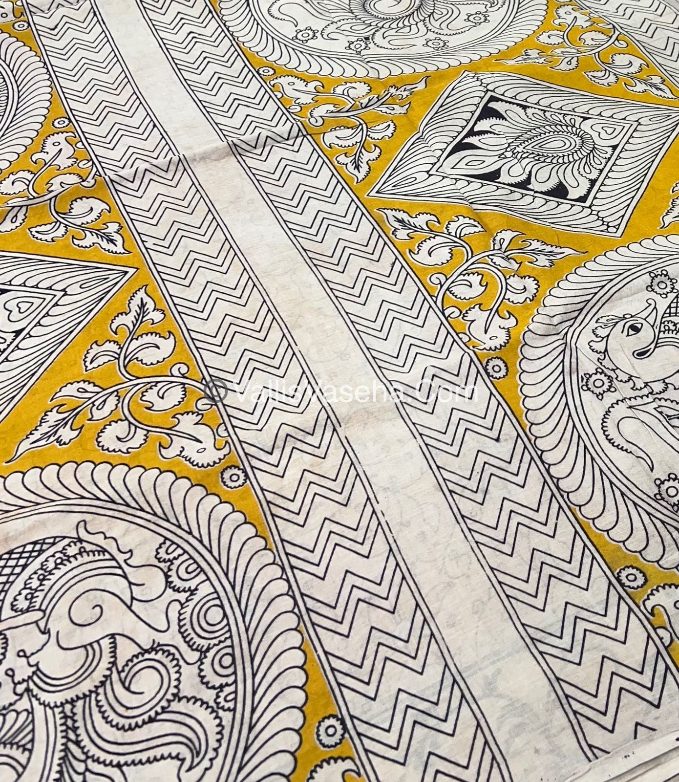 Pure Kalamkari Cotton Saree - VVPKC002