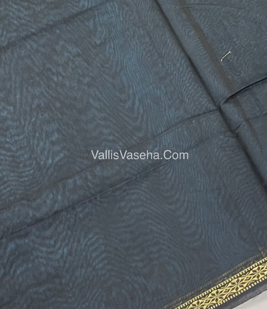 Semi Maheshwari Silk Cotton Saree - VVMSC002