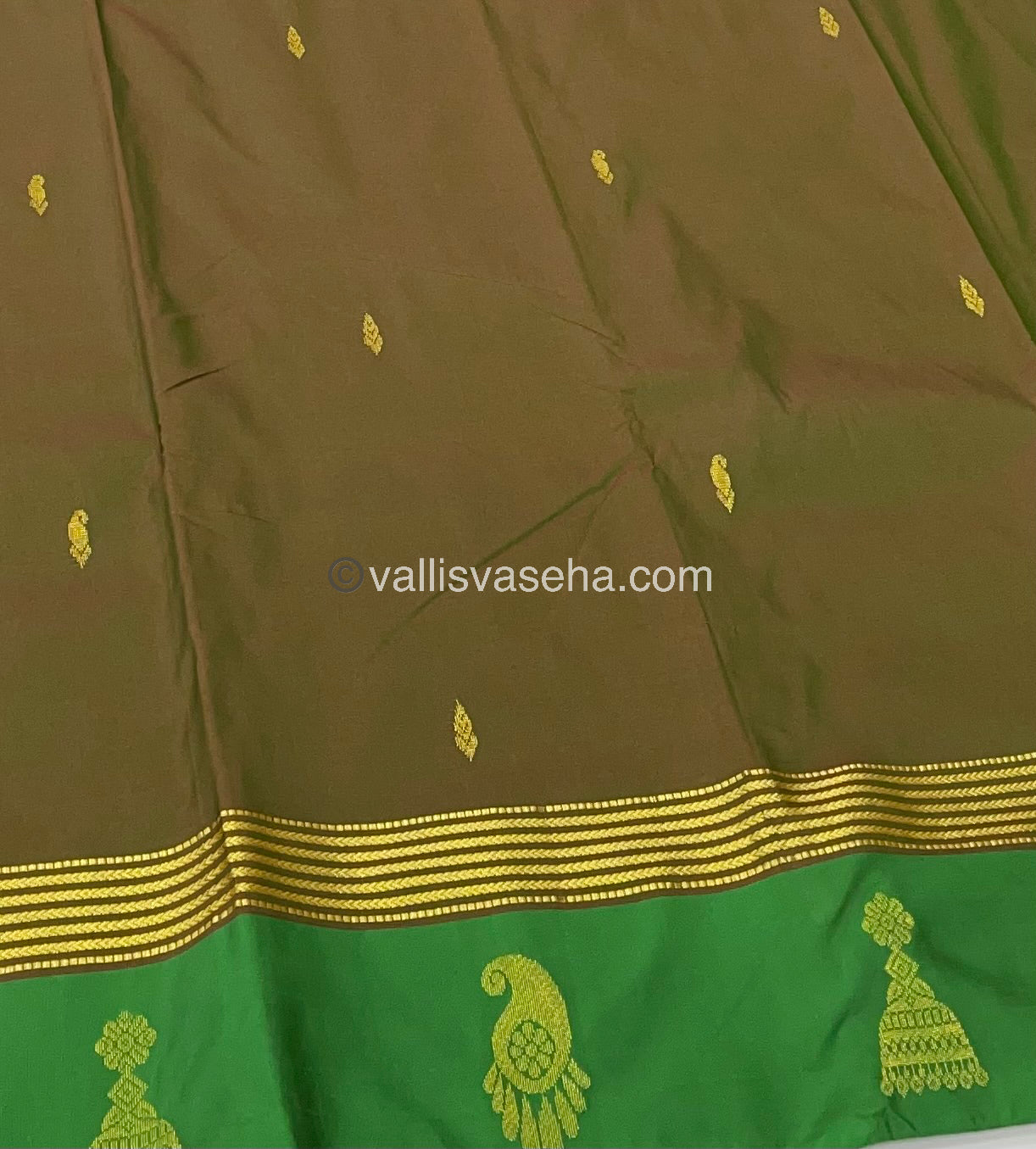 Semi Silk Saree - Kanchi Pattu Style - VVSSS004