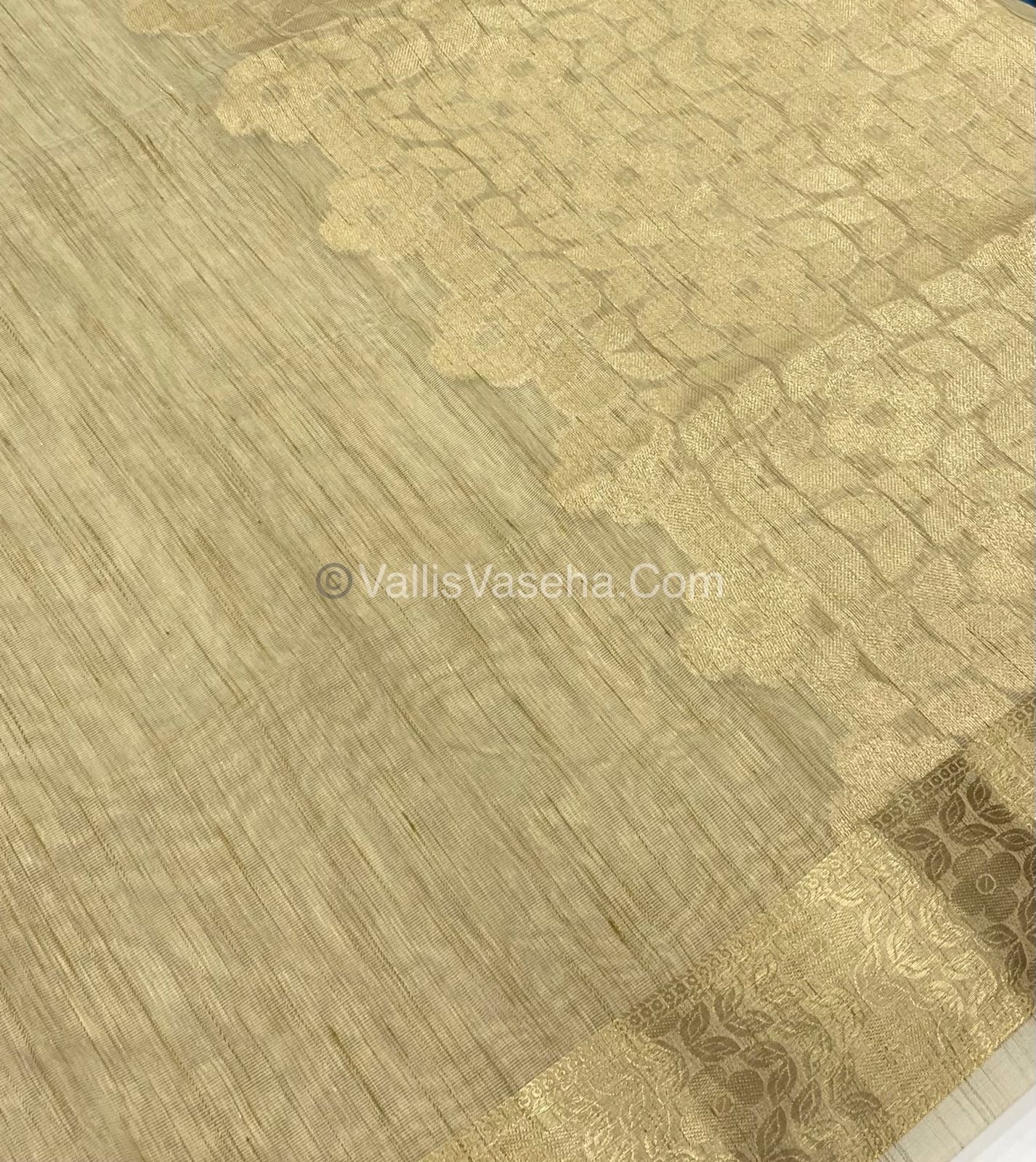 Chanderi Mixed Cotton Saree - VVCMC001