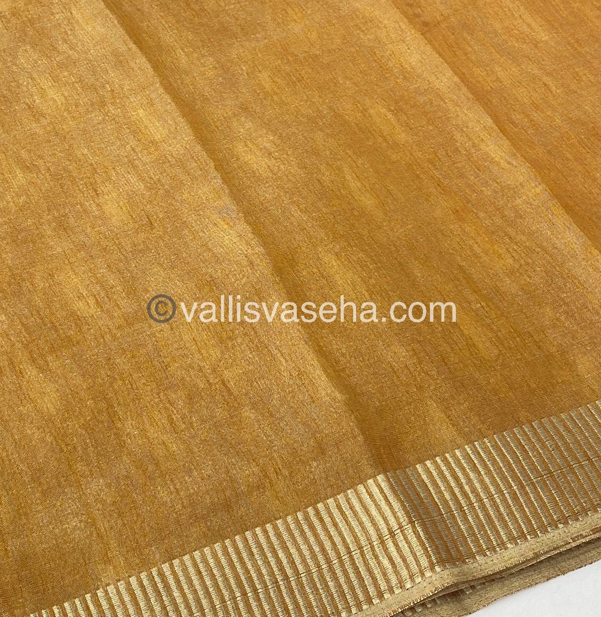 Semi Tussar Silk - Mustard Shade - VVSTS006
