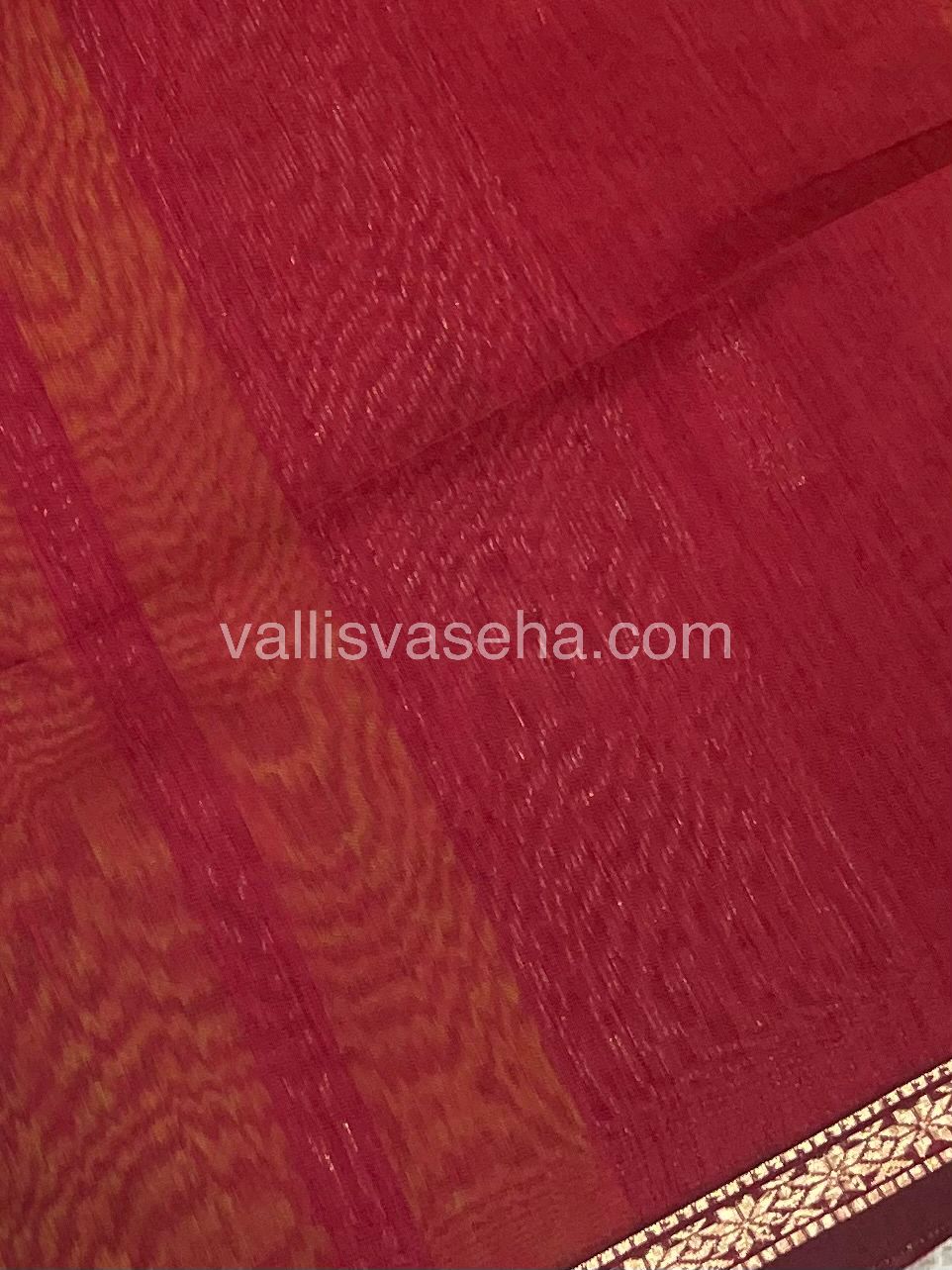 Semi Maheshwari Silk Cotton Saree - VVMSC006