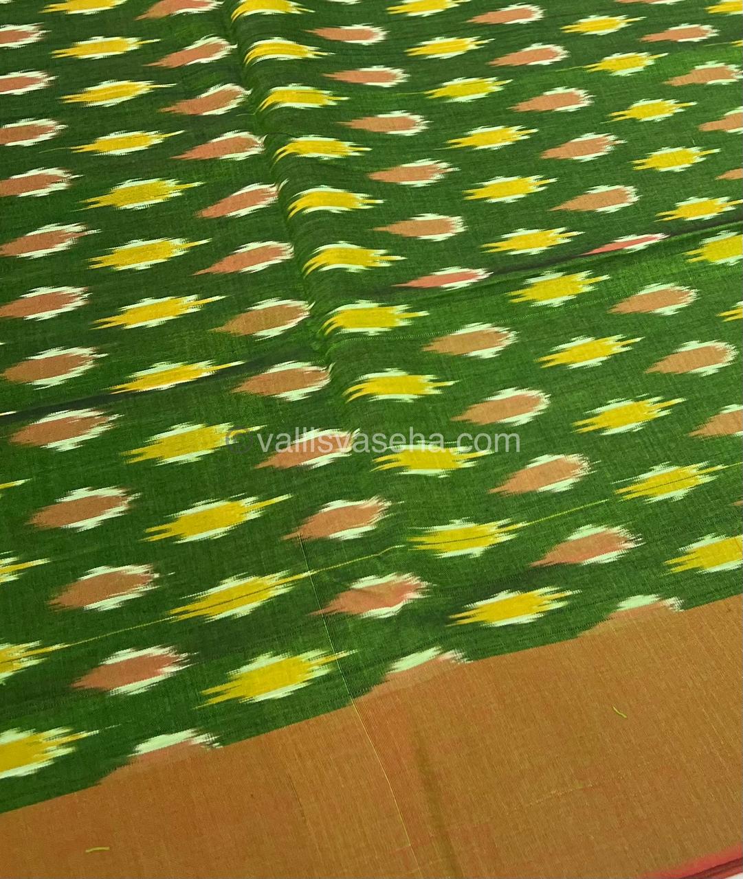 Ikkat Mercerised Cotton Saree - VVIKS001
