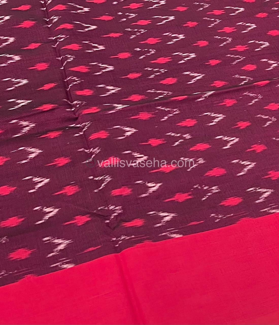 Ikkat Mercerised Cotton Saree - VVIKS001