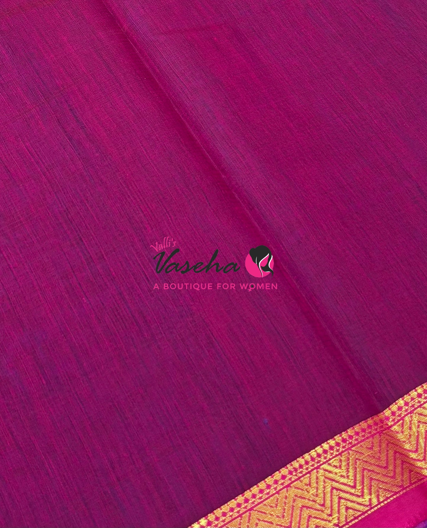 Fancy Mixed Cotton - Blue With Pink Shade - VVFMC005