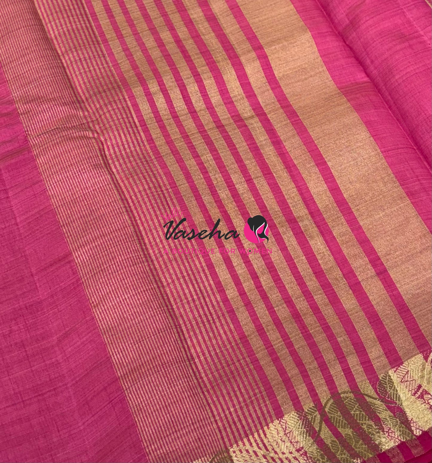 Semi Tussar Silk - Pink Shade - VVSTS003