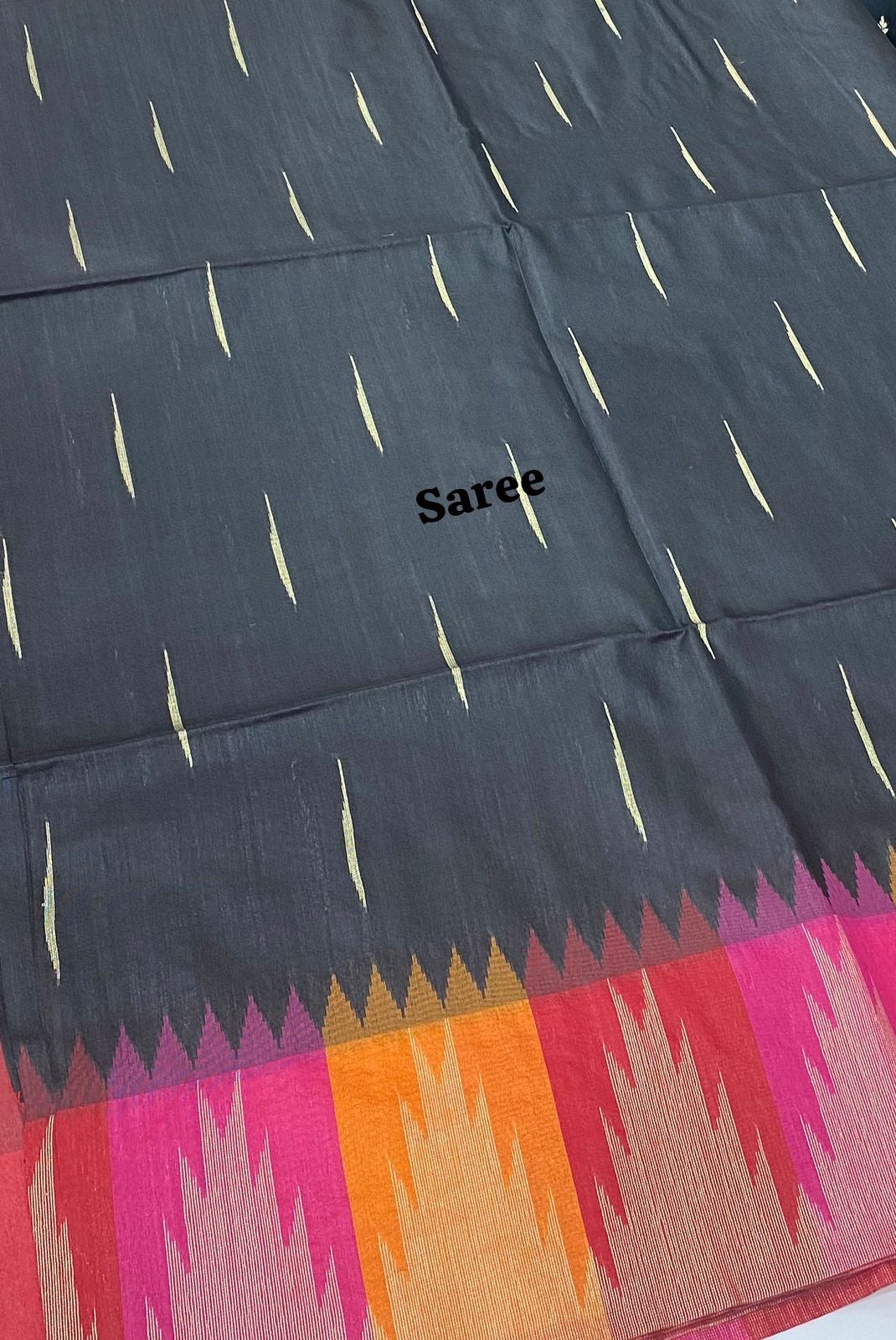 Semi Raw Silk - Black Shade - VVRS002k