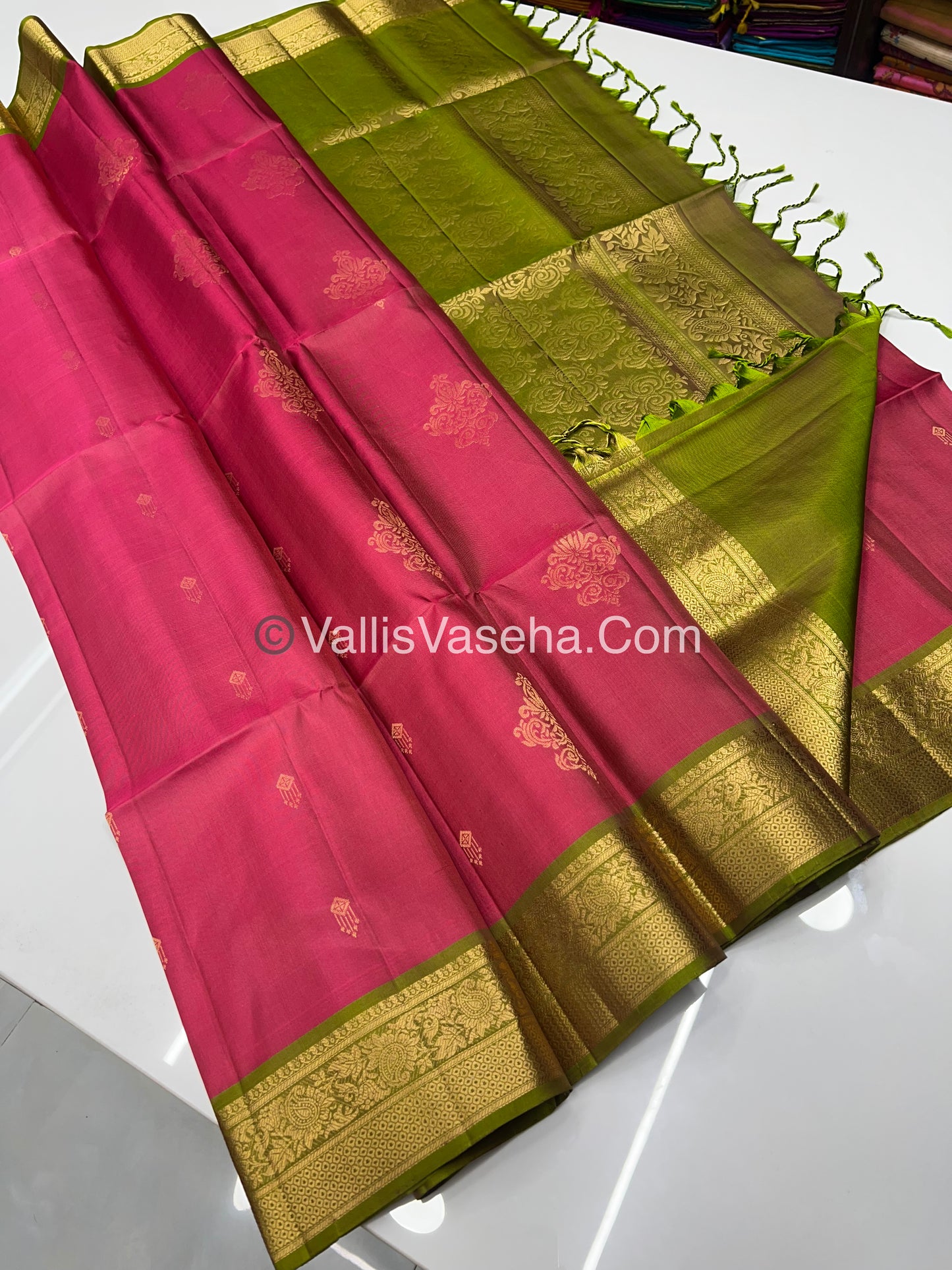 Pure Soft Silk Saree - Kanchi Border - VVPSS033