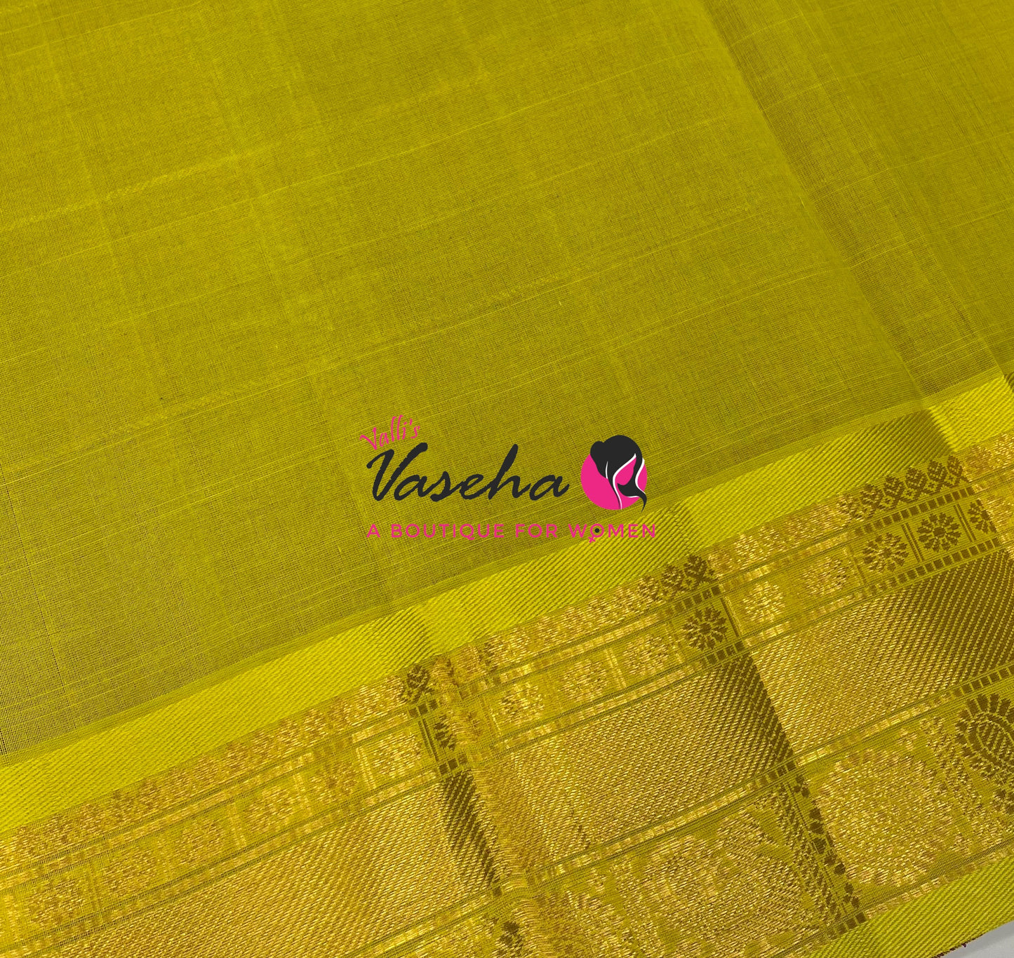 Pure Silk Cotton Saree - Mayil & Chakkaram Design - Purple With Lemon Yellow VVMC001