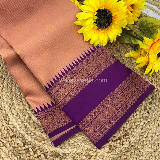 Kanchi Semi Silk - Mayil & Chakkaram design - VVKSS001