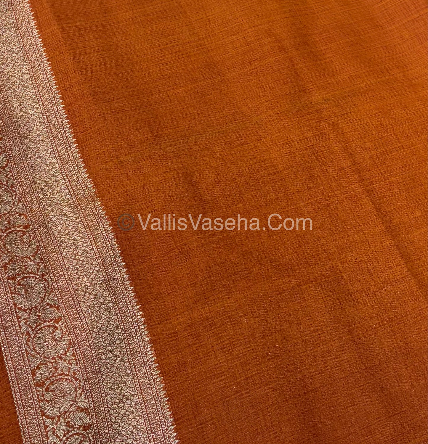 Banarasi - Heritage Silk - Semi Kathan Silk -Rust Shade - VVBHS010