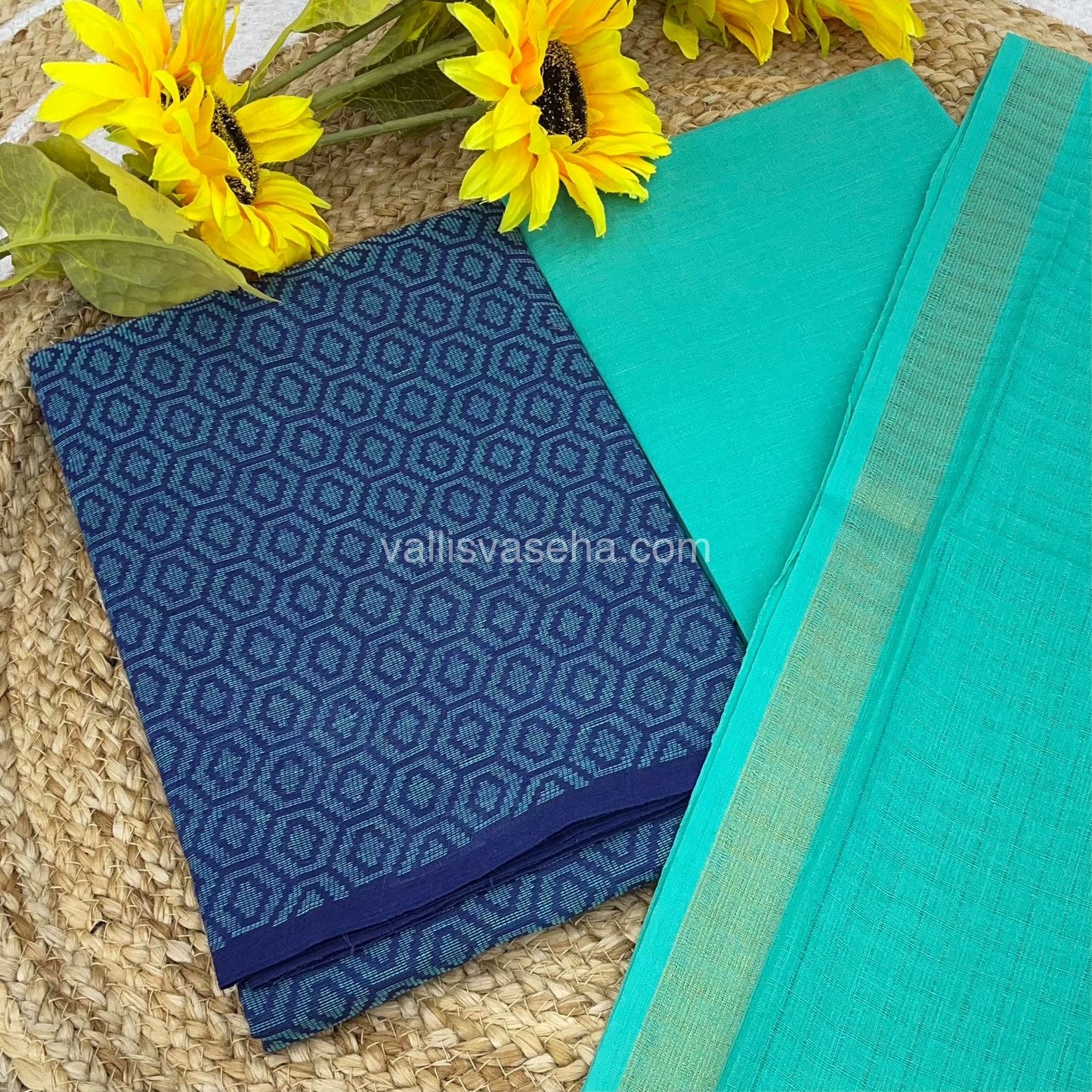Salwar Material - Pure Cotton - Jacquard Design Set - VVJSM001 - 108275