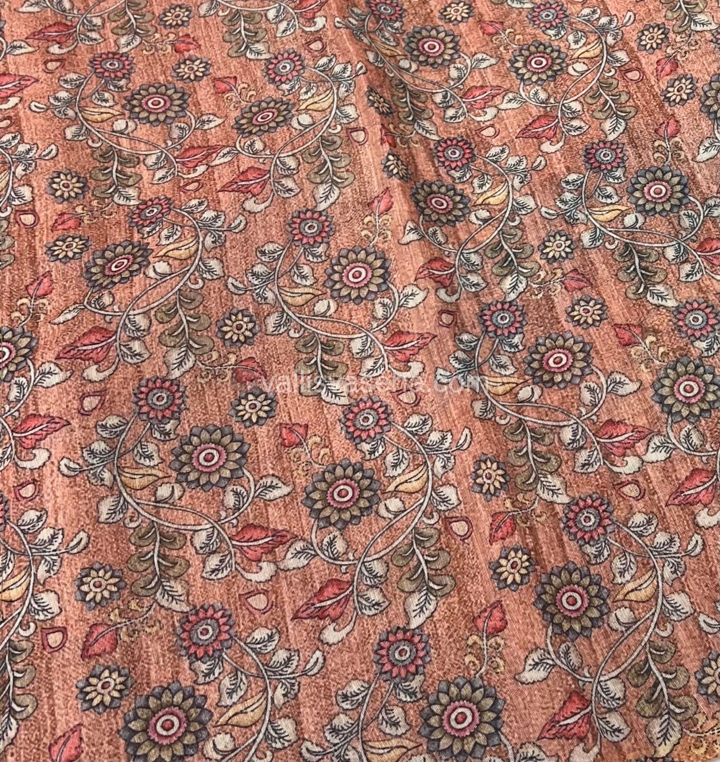 Semi Chanderi Saree - Digital Printed - VVSCD001