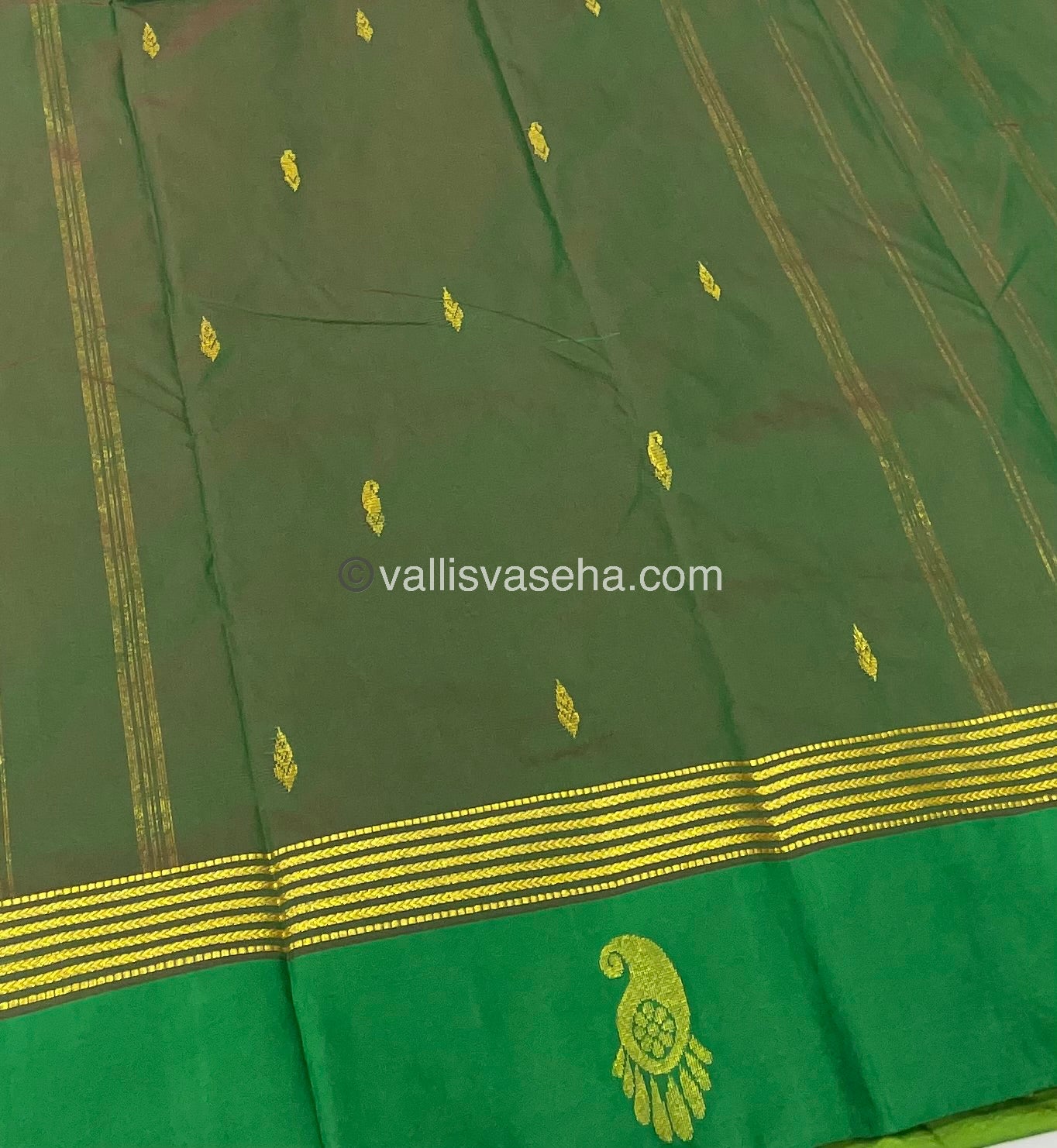 Semi Silk Saree - Kanchi Pattu Style - VVSSS004