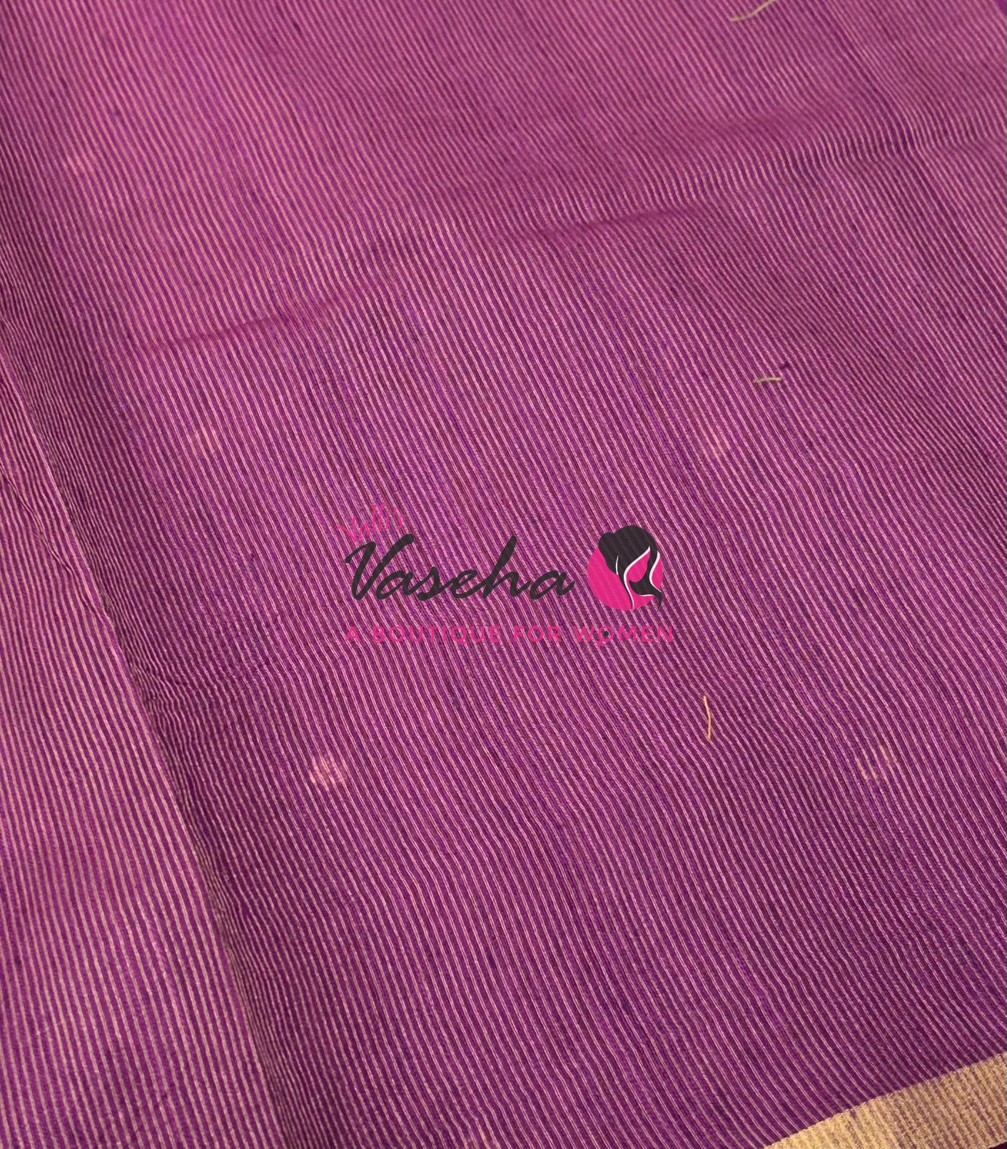 Semi Duppion Tussar Silk Saree | Purple Shade |VVSDT001