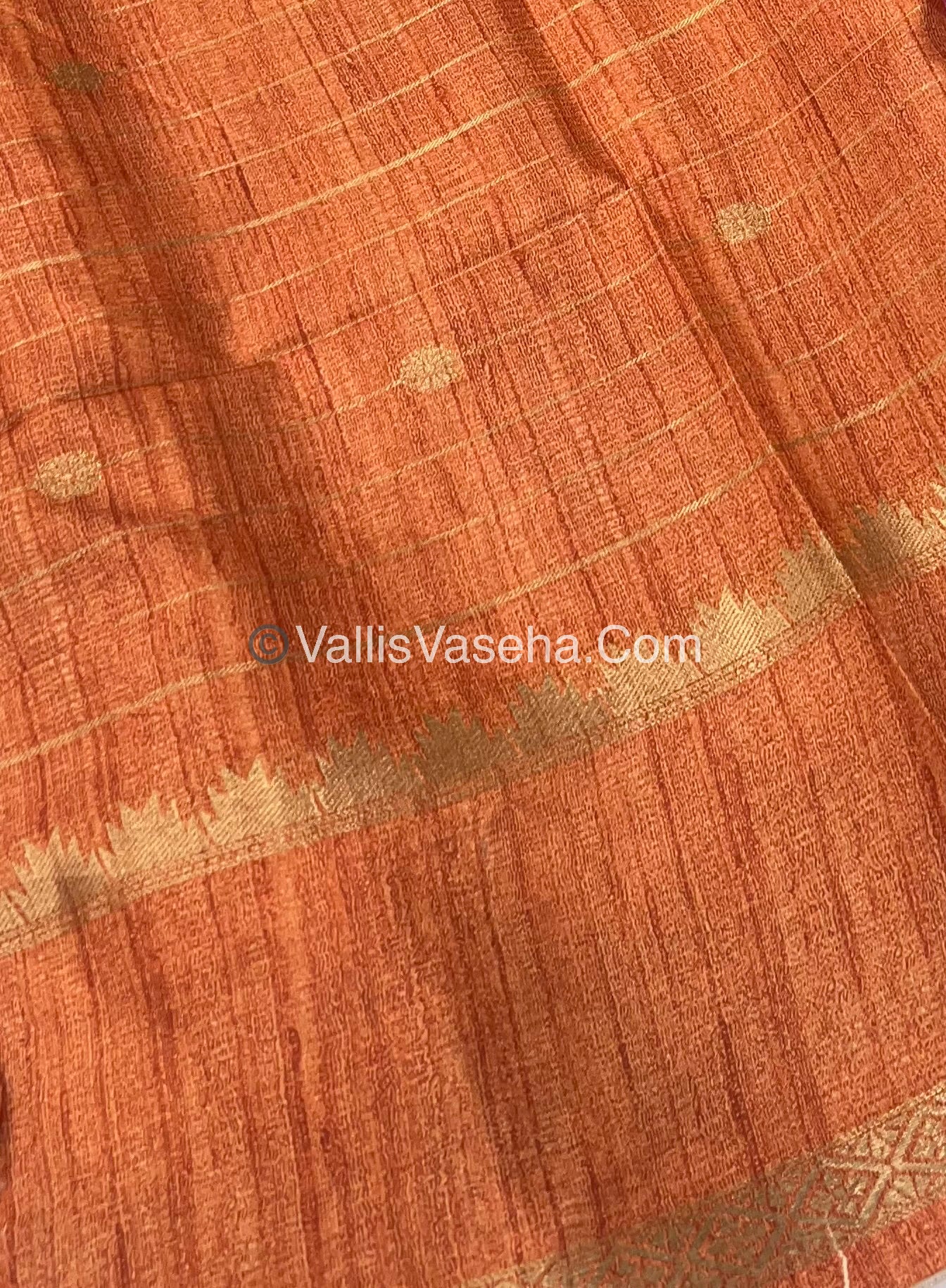 Semi Chanderi Saree - checks pattern - VVSCS004