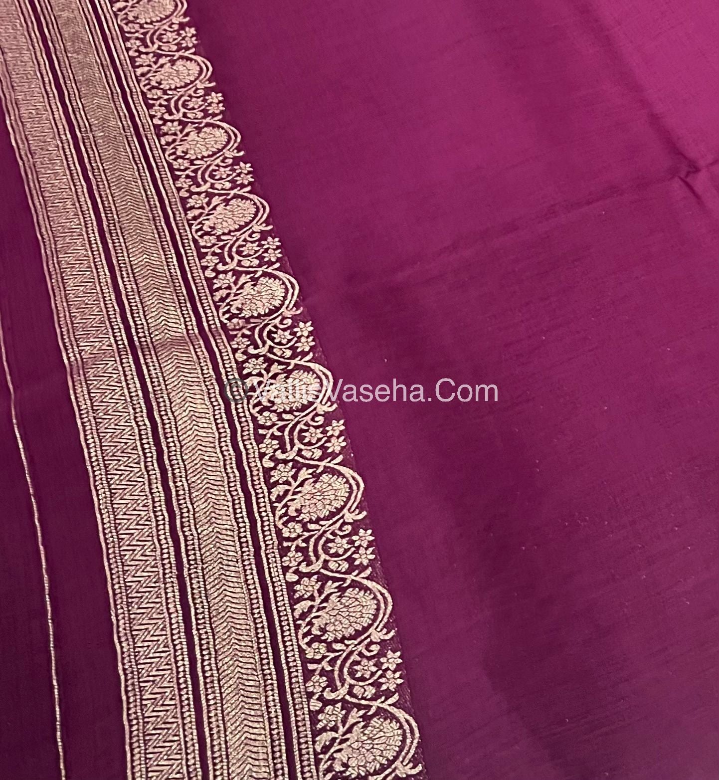 Banarasi - Heritage Silk - Semi Kathan Silk - Wine Shade - VVBHS006