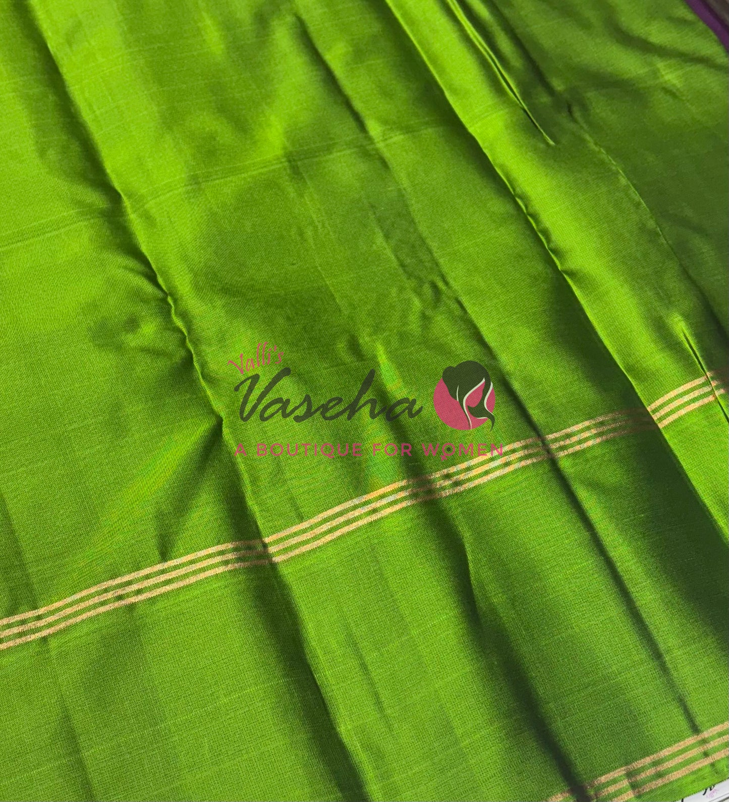 Half Mix - Pure Soft Silk Saree - Long Retta Petta Border with Butta - VVPSS105