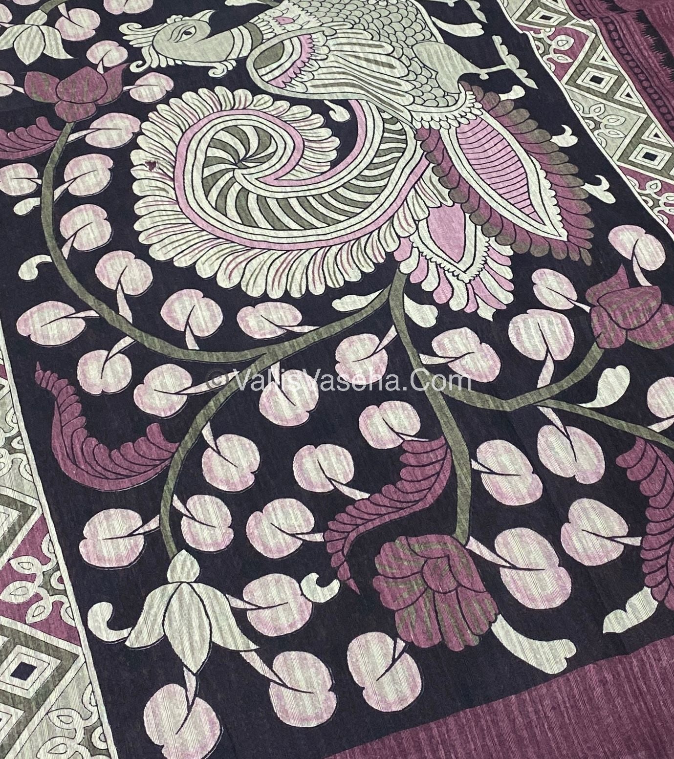 Jute Mixed Cotton Saree | VVJCS001