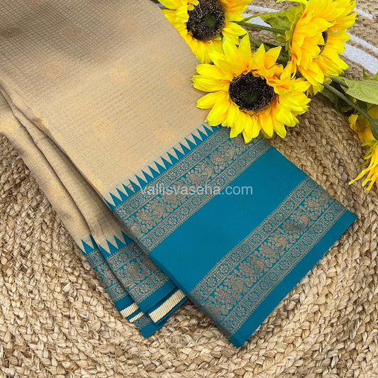 Kanchi Semi Silk - Mayil & Chakkaram design - VVKSS001