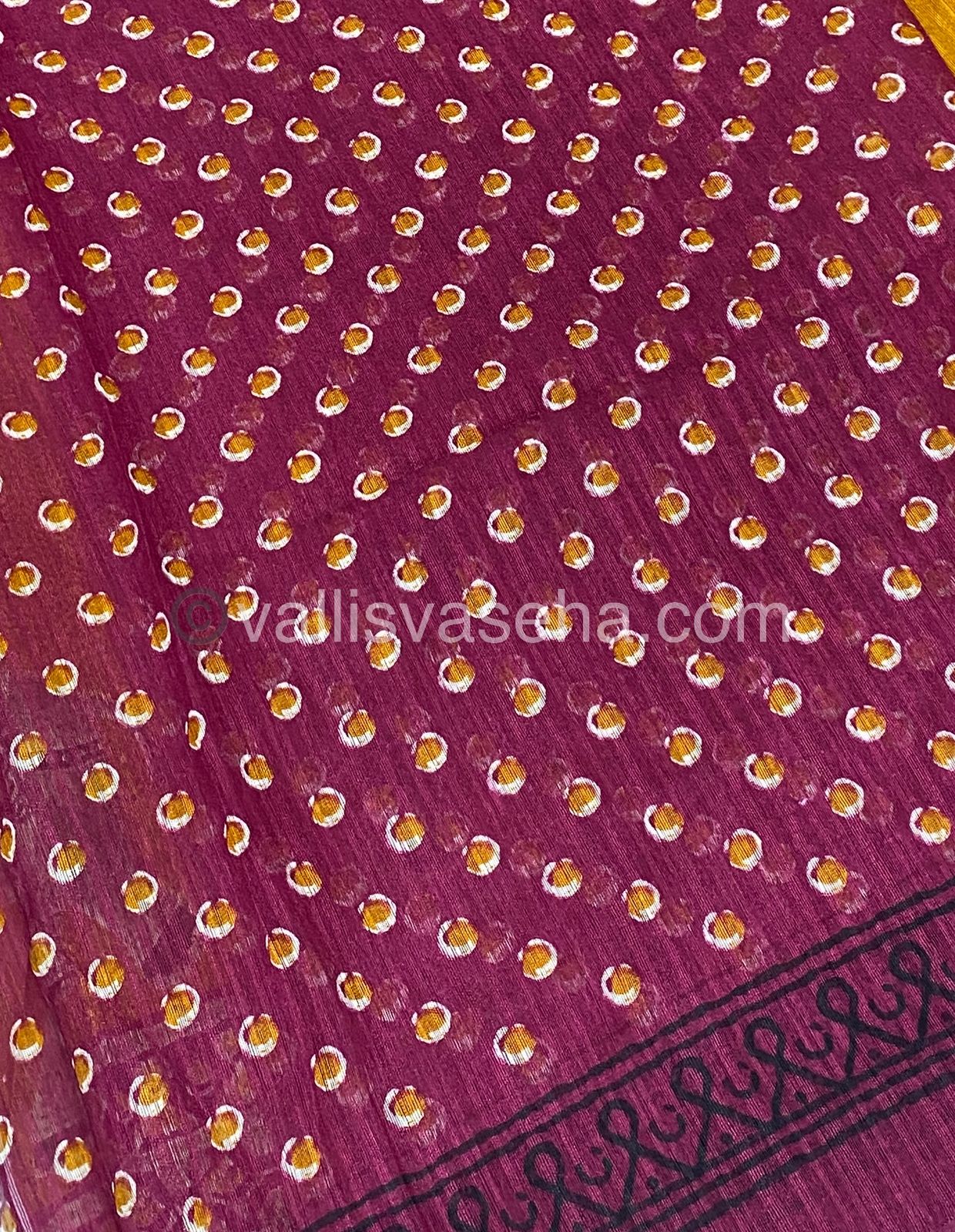 Jute Mixed Cotton Saree | VVJCS001