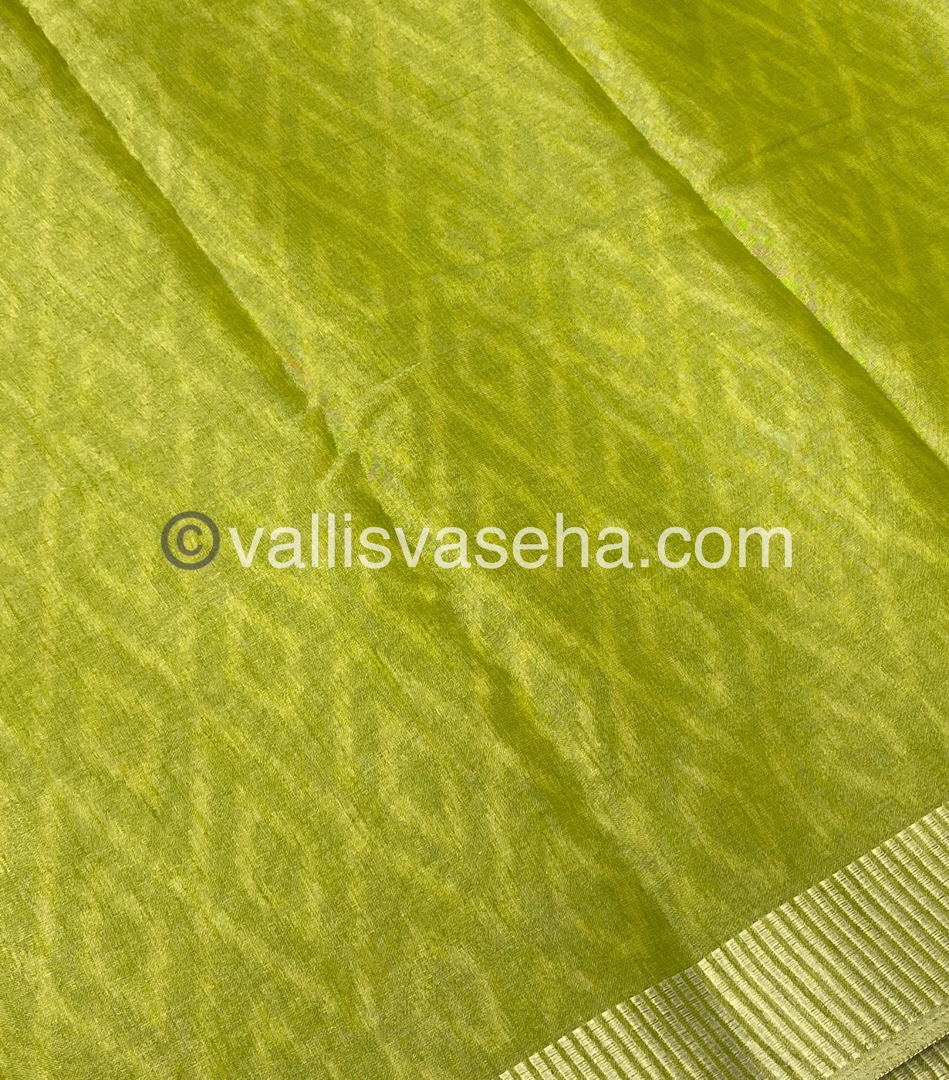 Semi Tussar Silk - Green Shade - VVSTS004