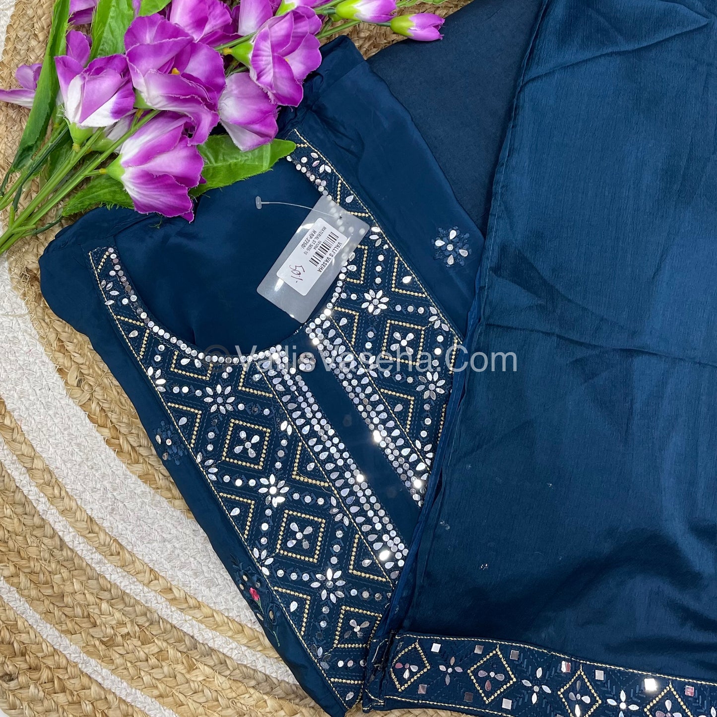 50% less - Offer Unstitched Material - - maslin silk VVDUM001