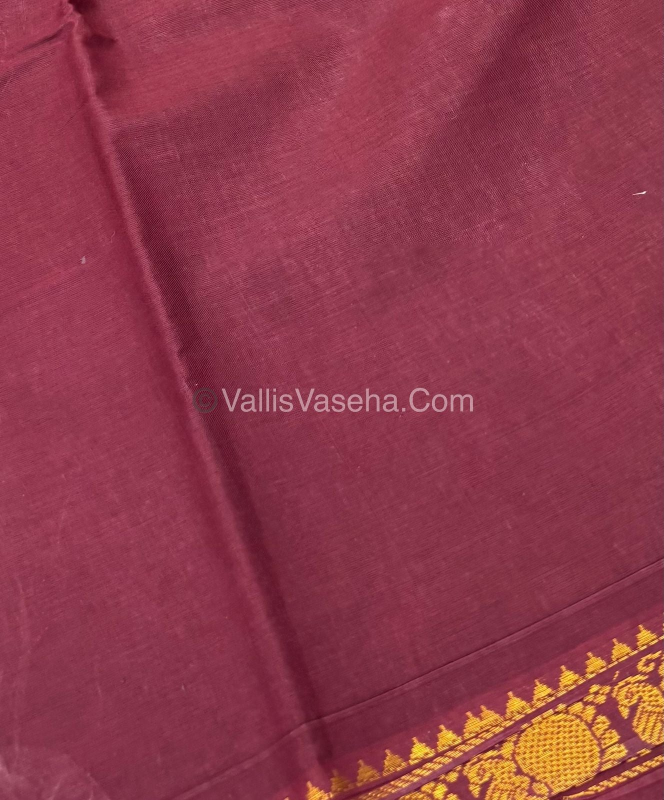 Sungudi Cotton Saree - Kolam Print - VVSKP001