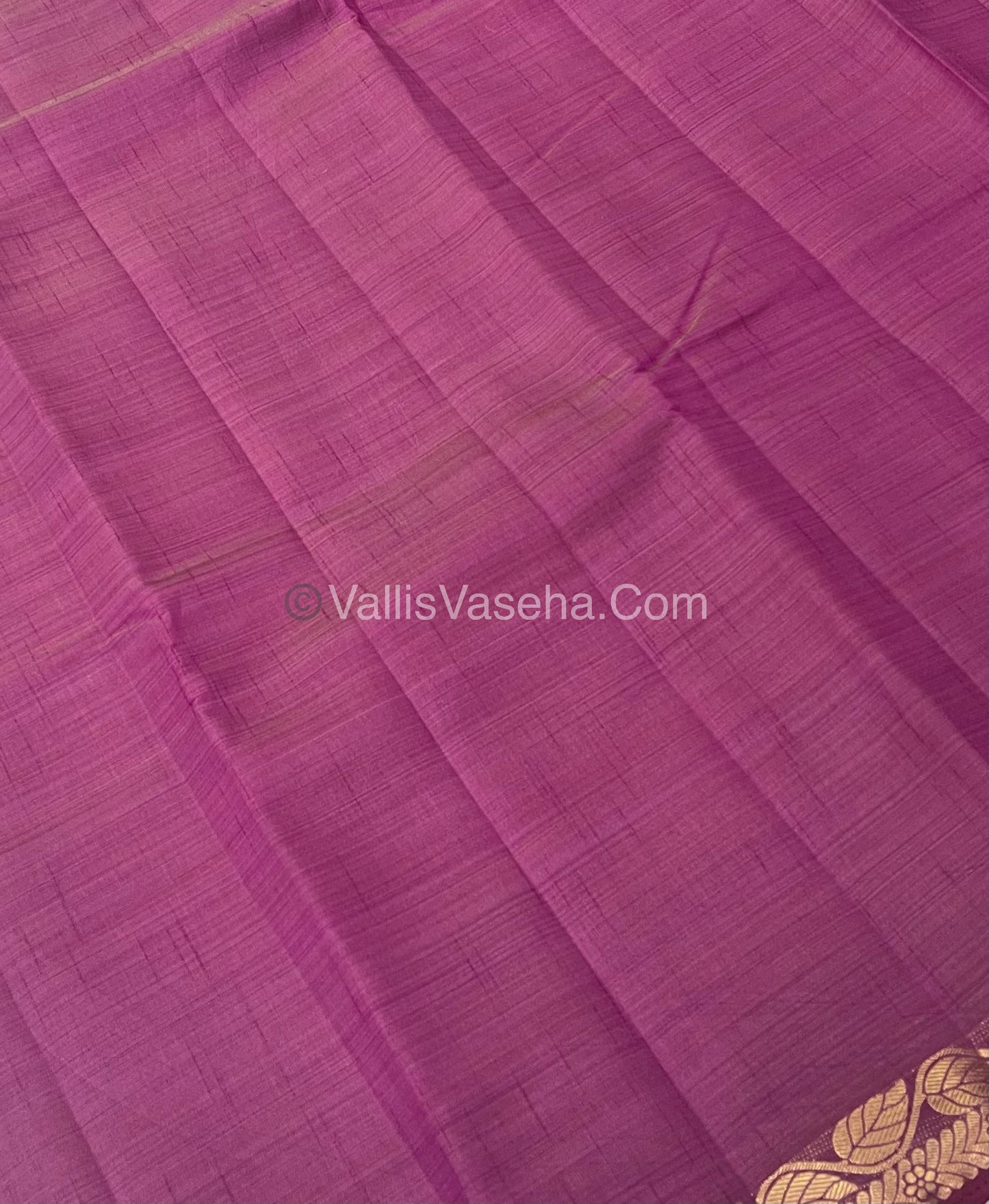 Semi Tussar Silk - Wine Shade - VVSTS003