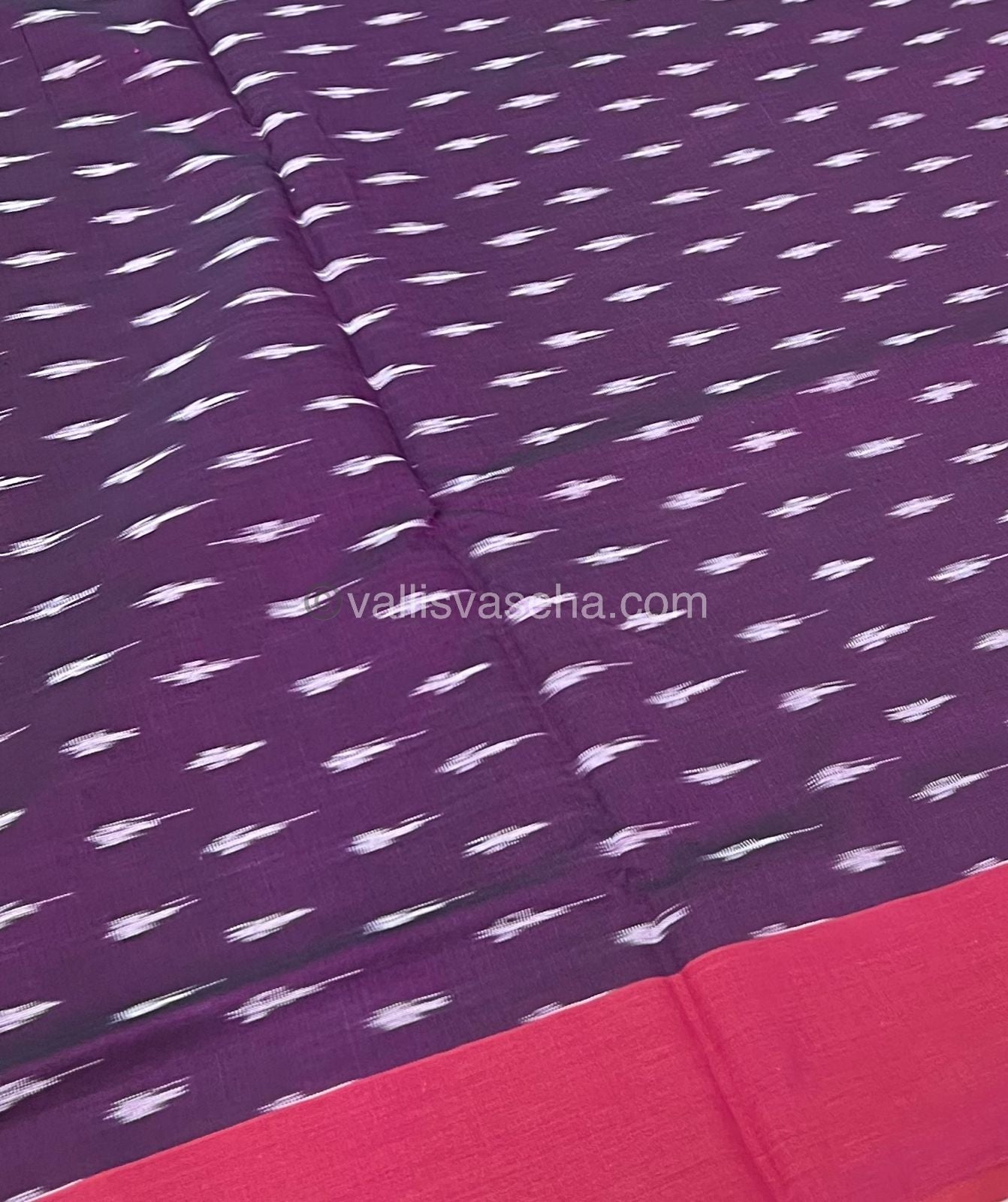 Ikkat Mercerised Cotton Saree - VVIKS001
