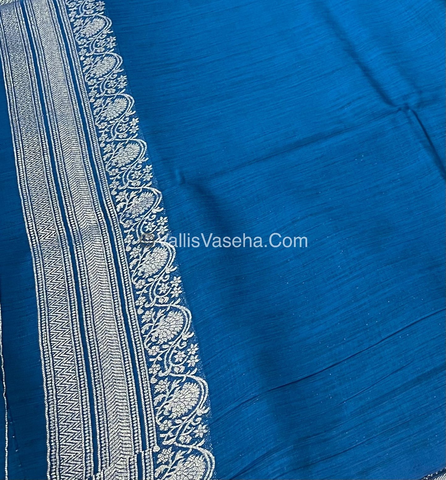 Banarasi - Heritage Silk - Semi Kathan Silk - Blue Shade - VVBHS006