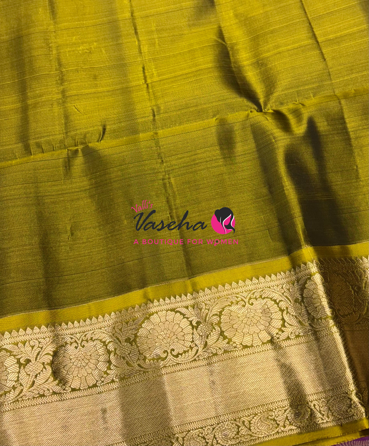 Half Mix - Pure Soft Silk Saree - Vairavoosi Design - Ramar Blue & Lemon Green - VVPSS147
