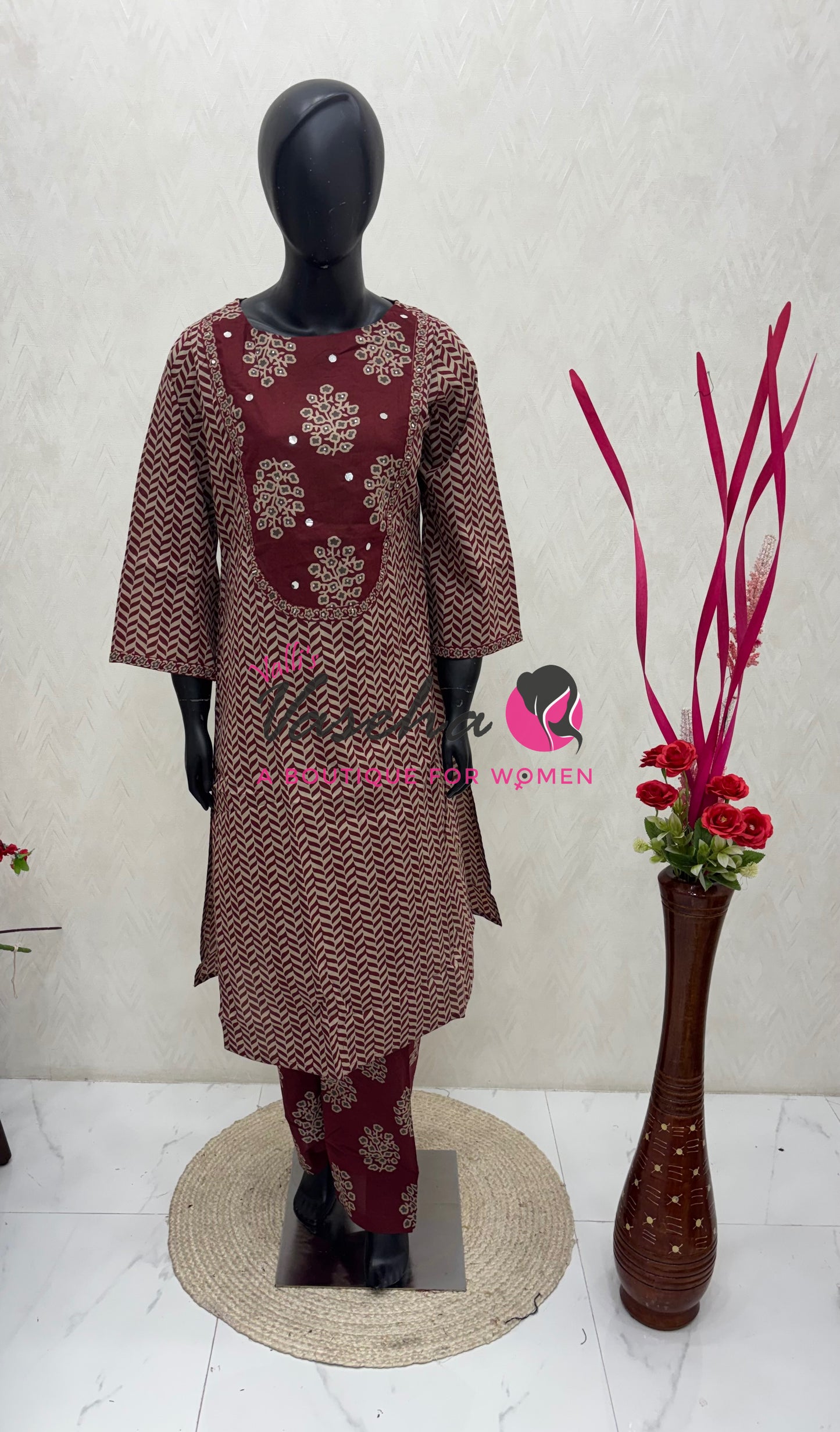 Ready Made | set |Salwar & Kameez (2pc)|Cotton |VVRMS020