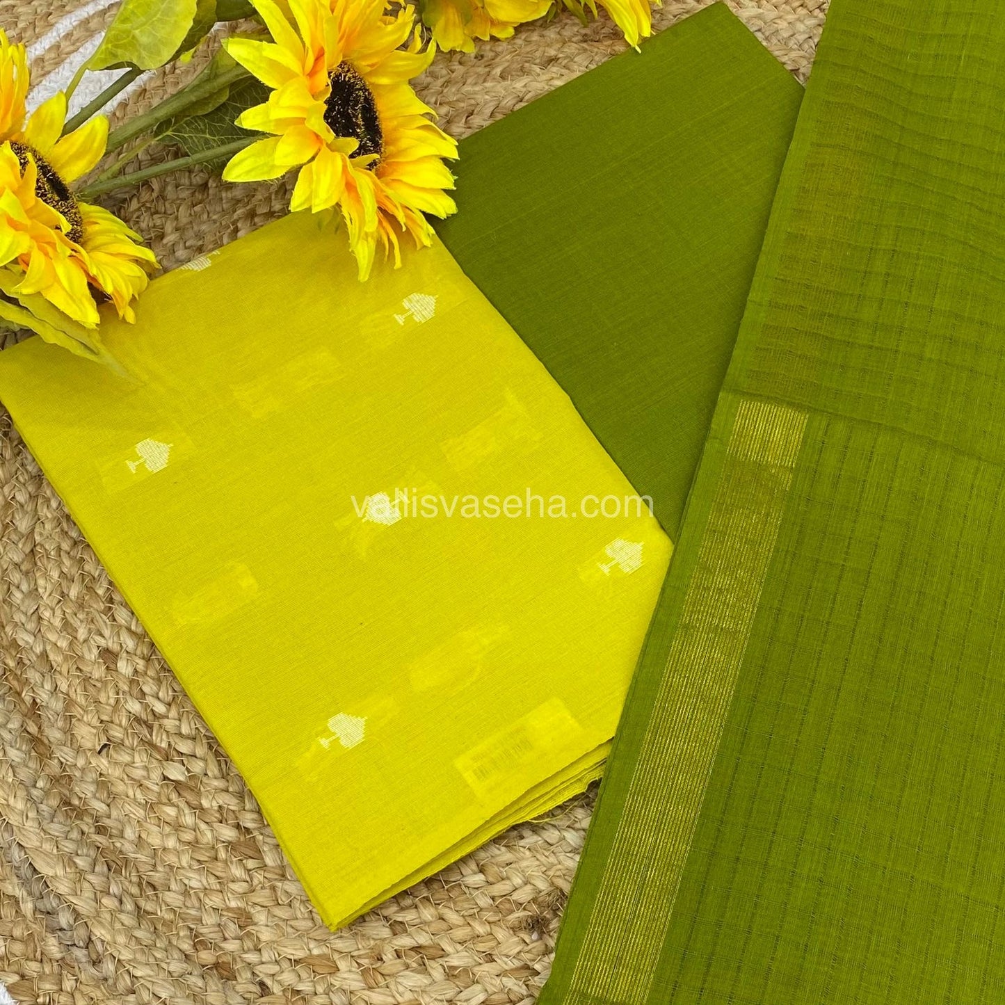 Salwar Material - Pure Cotton - Jacquard Design Set - VVJSM001 - 108275