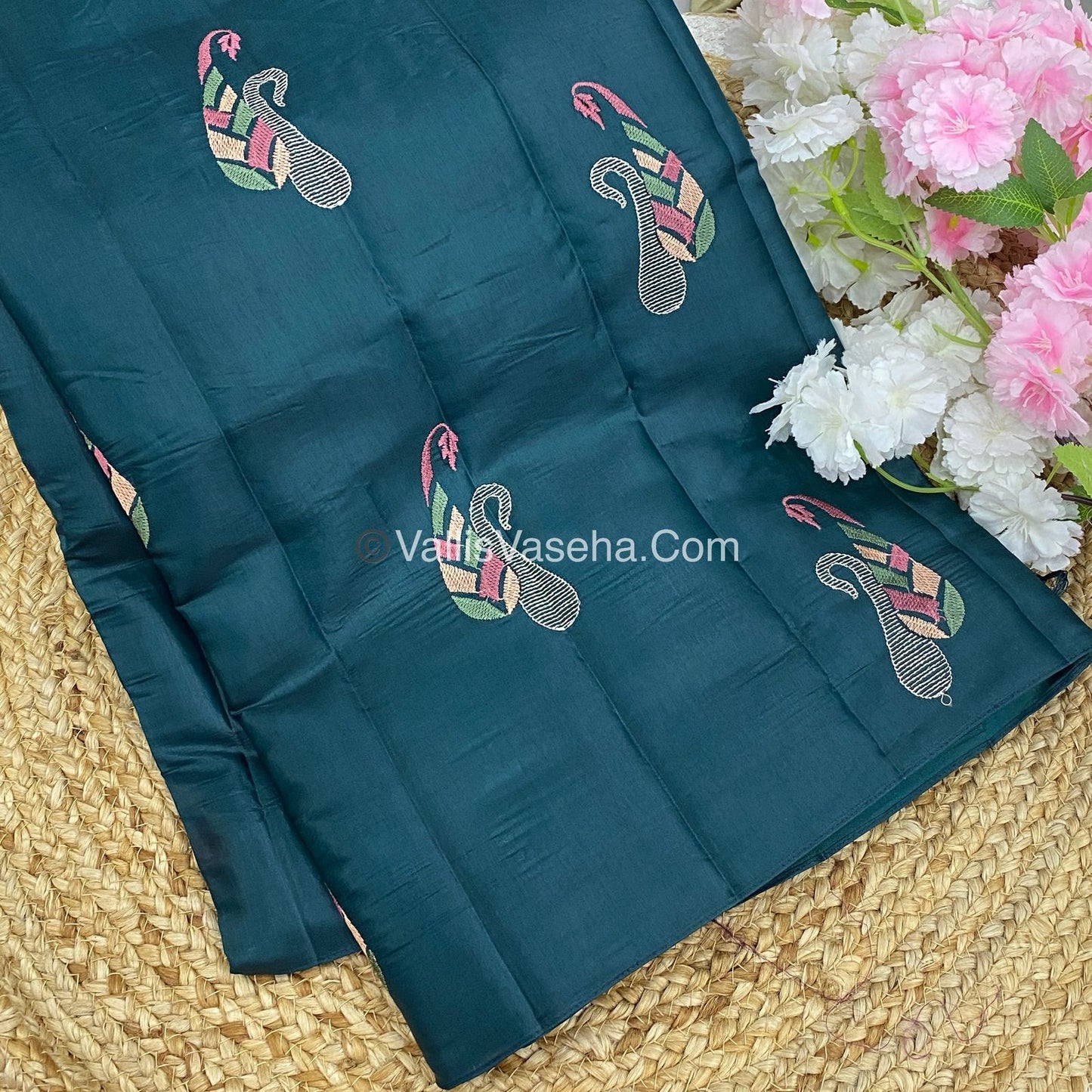 Butter Silk - Peacock Blue & Purple Combo - VVBS002