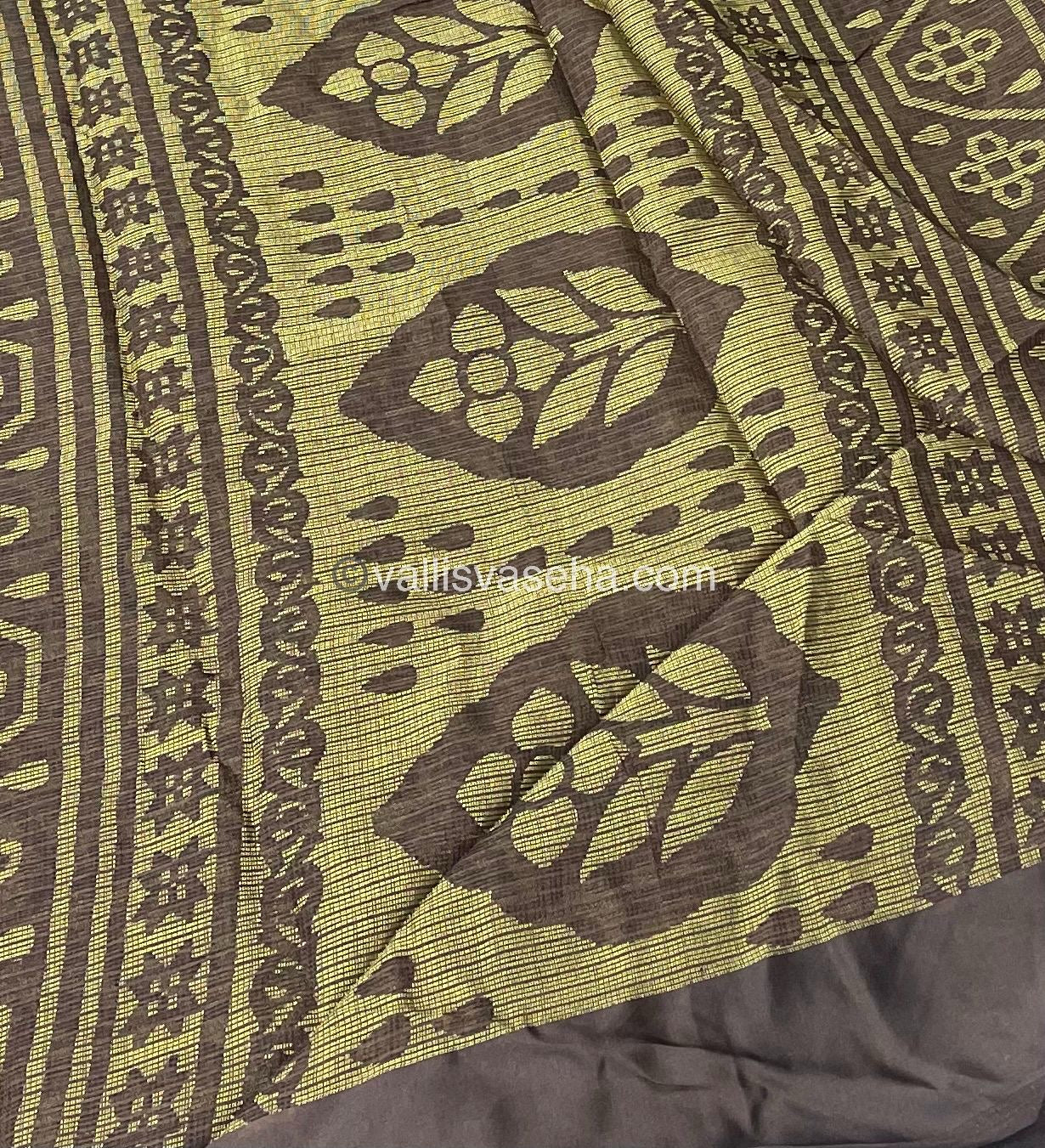 Mixed Cotton Brasso Saree - VVBS001