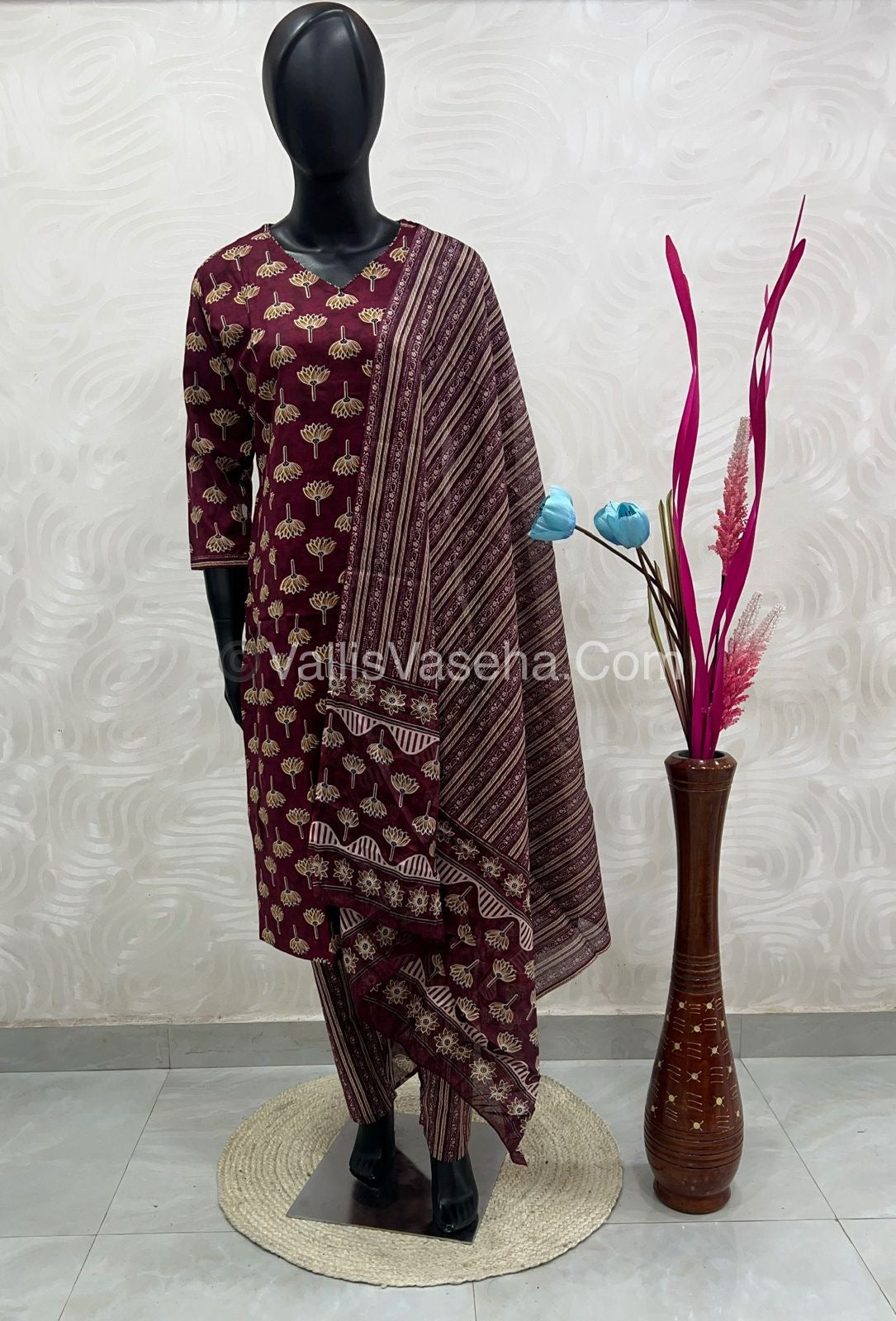 Ready Made - Salwar, Kameez & Duppatta(3pc) - Printed - VVRBS002
