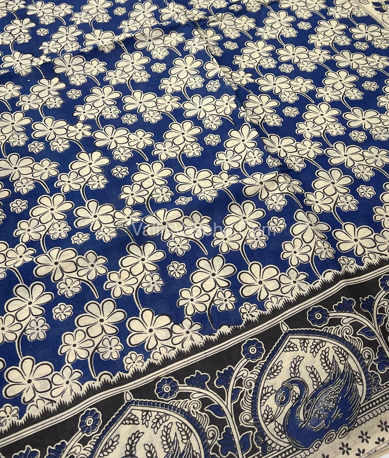 Pure Kalamkari Cotton Saree - VVPKC002