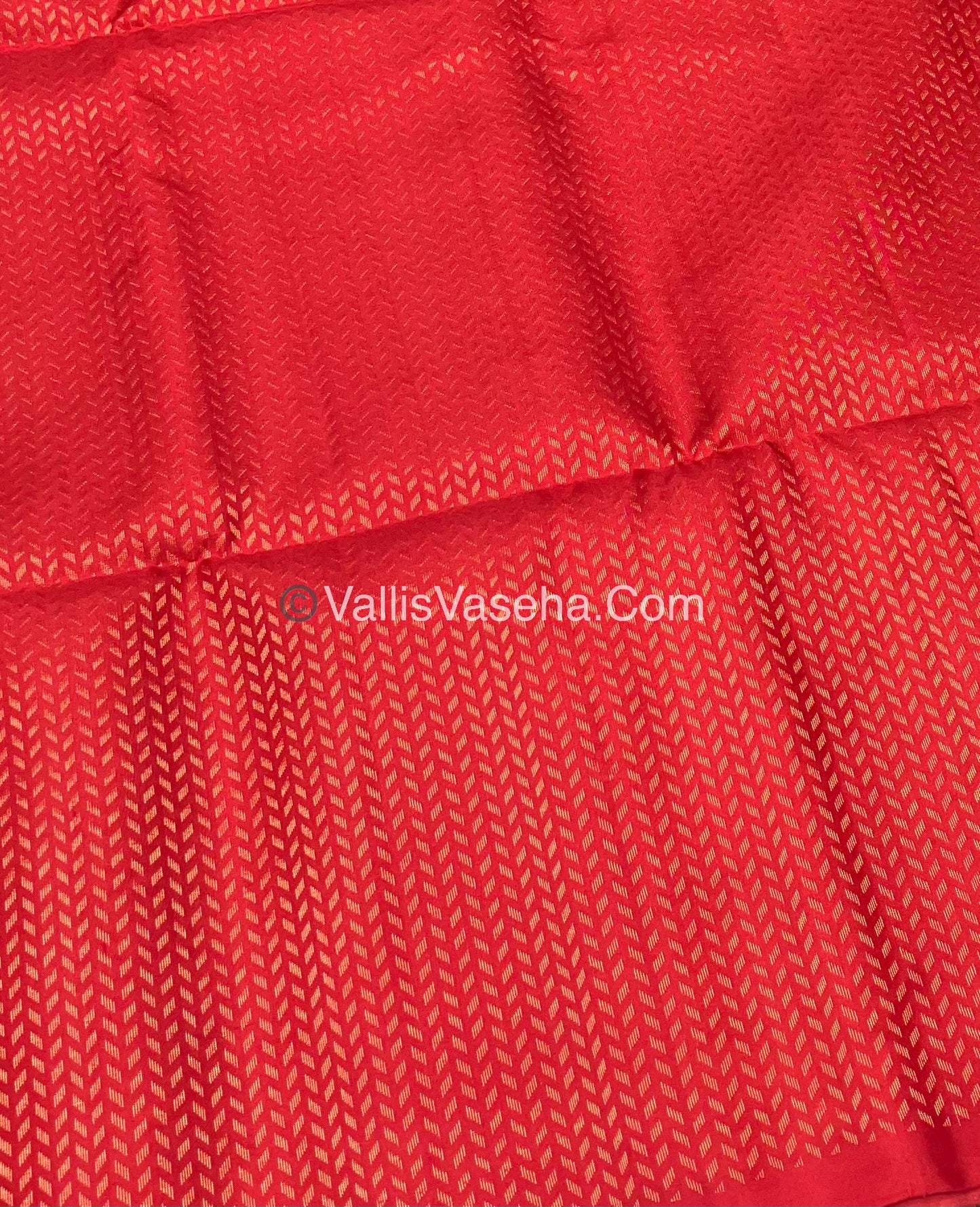 Pure Soft Silk Saree - Light weight - Border Less - Yellow & Red - VVPSS035