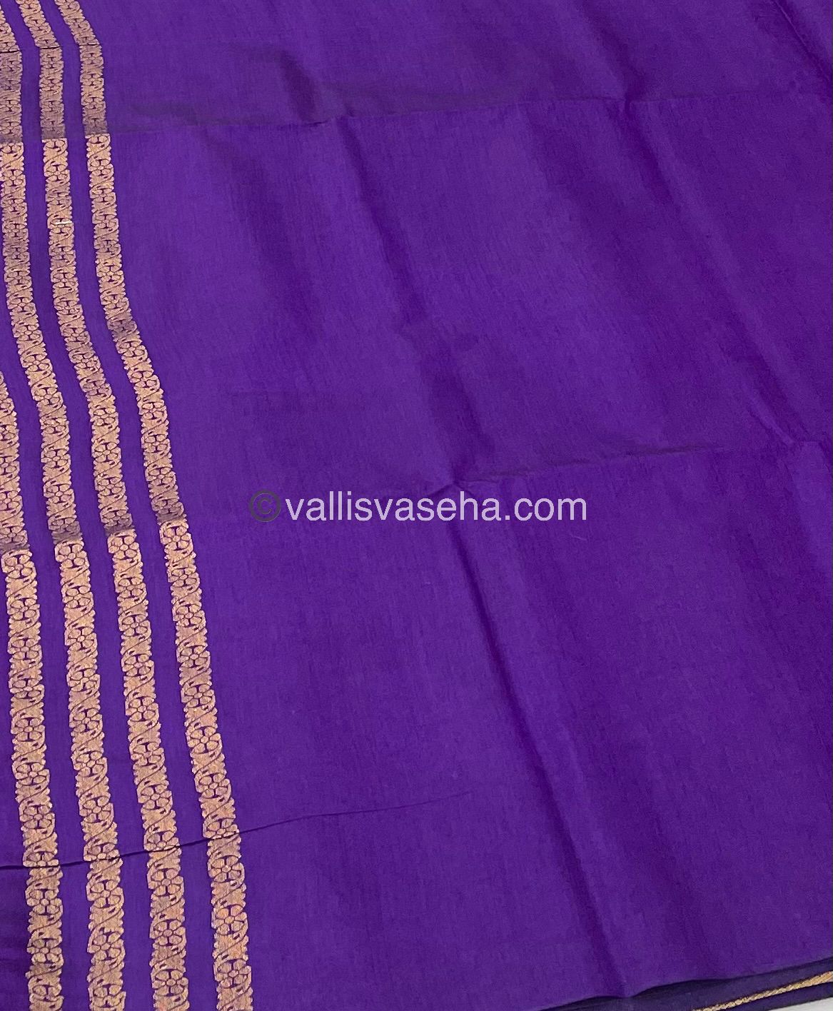 Mulberry Semi Silk - Violetish purple Shade - VVMS001