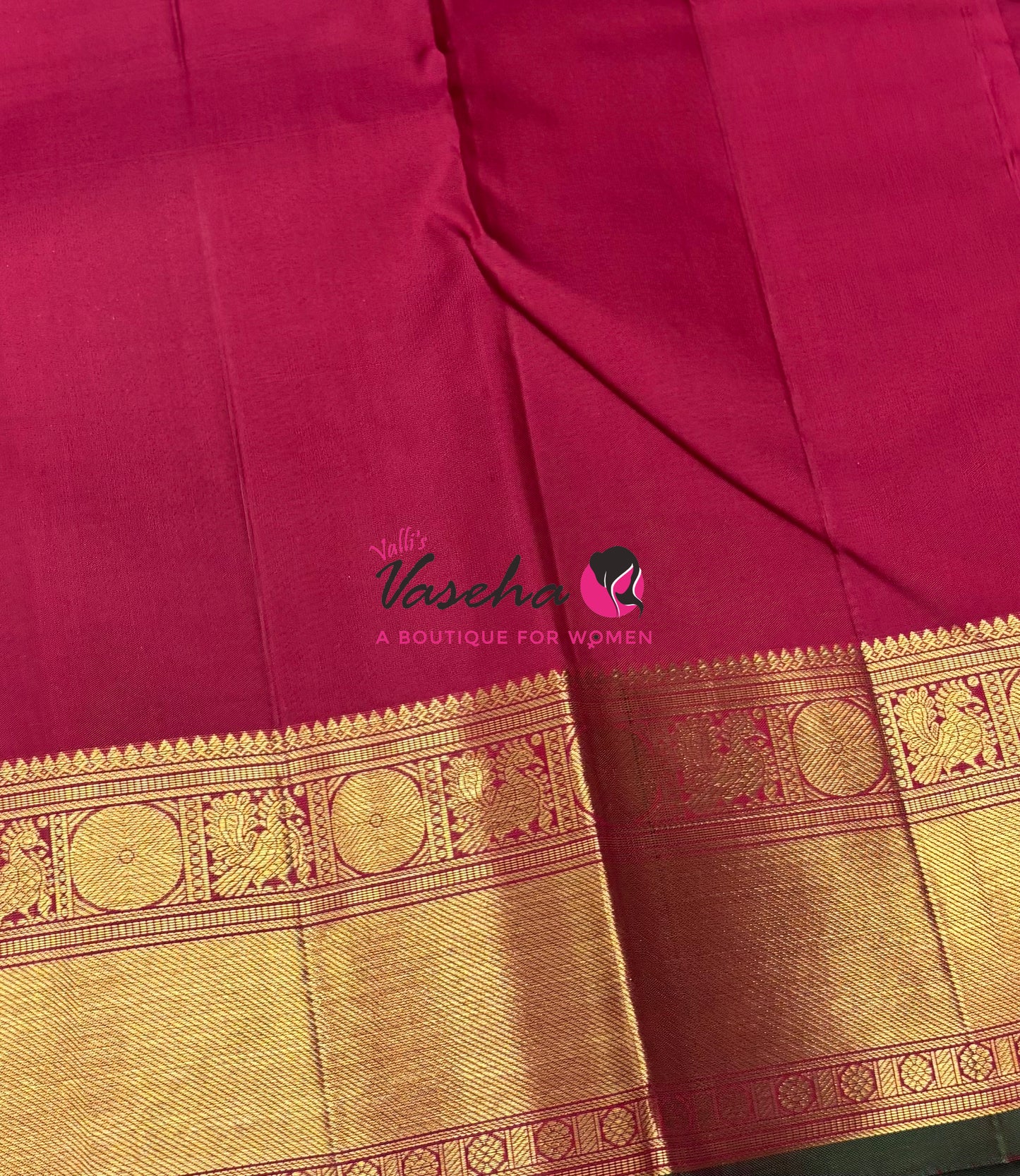 Pure Kanchipuram Silk Saree - Maroon Shade - VVPS067