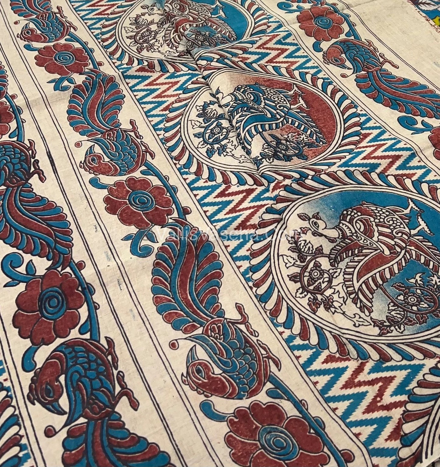 Pure Kalamkari Cotton Saree - VVPKC002