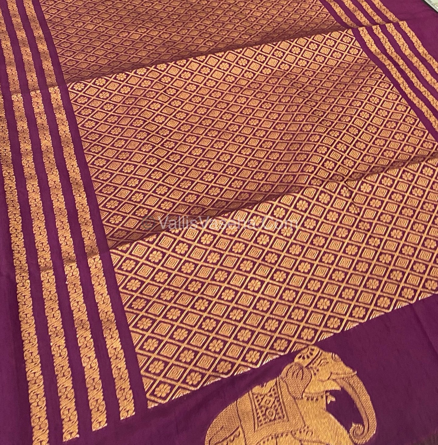 Mulberry Semi Silk - Purplish Wine Shade - VVMSS001