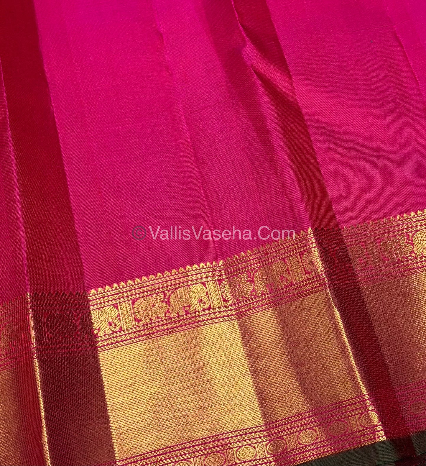 Pure Kanchipuram Silk Saree - Pink Shade - VVPS022